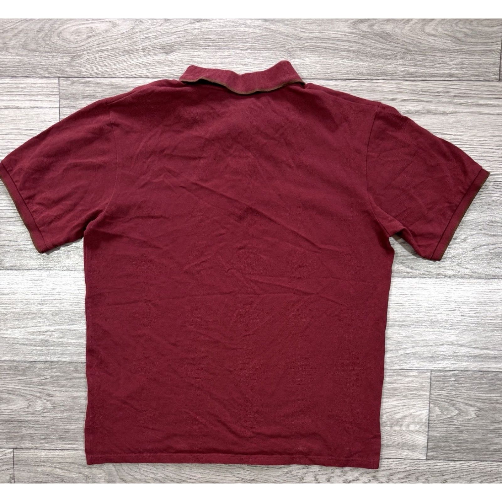 Vintage YSL Polo Shirt Short Sleeve Embroidered Small Logo Size L Burgundy Cotton Men Polo Shirt Short Sleeve Burgundy YSL Logo Polo Mens L Size US L / EU 52-54 / 3 - 2 Thumbnail