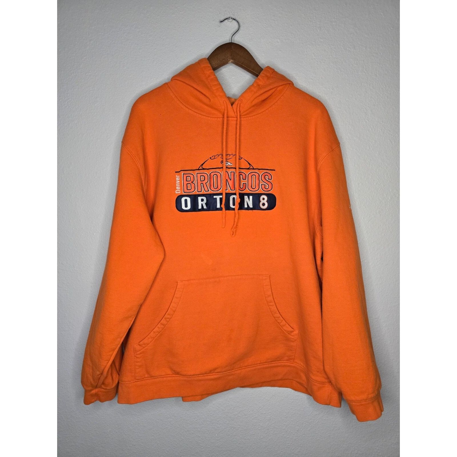 Reebok Denver Broncos Orange Hoodie Reebok Mens 2XL Kyle Orton 8 Size US XXL / EU 58 / 5 - 1 Thumbnail