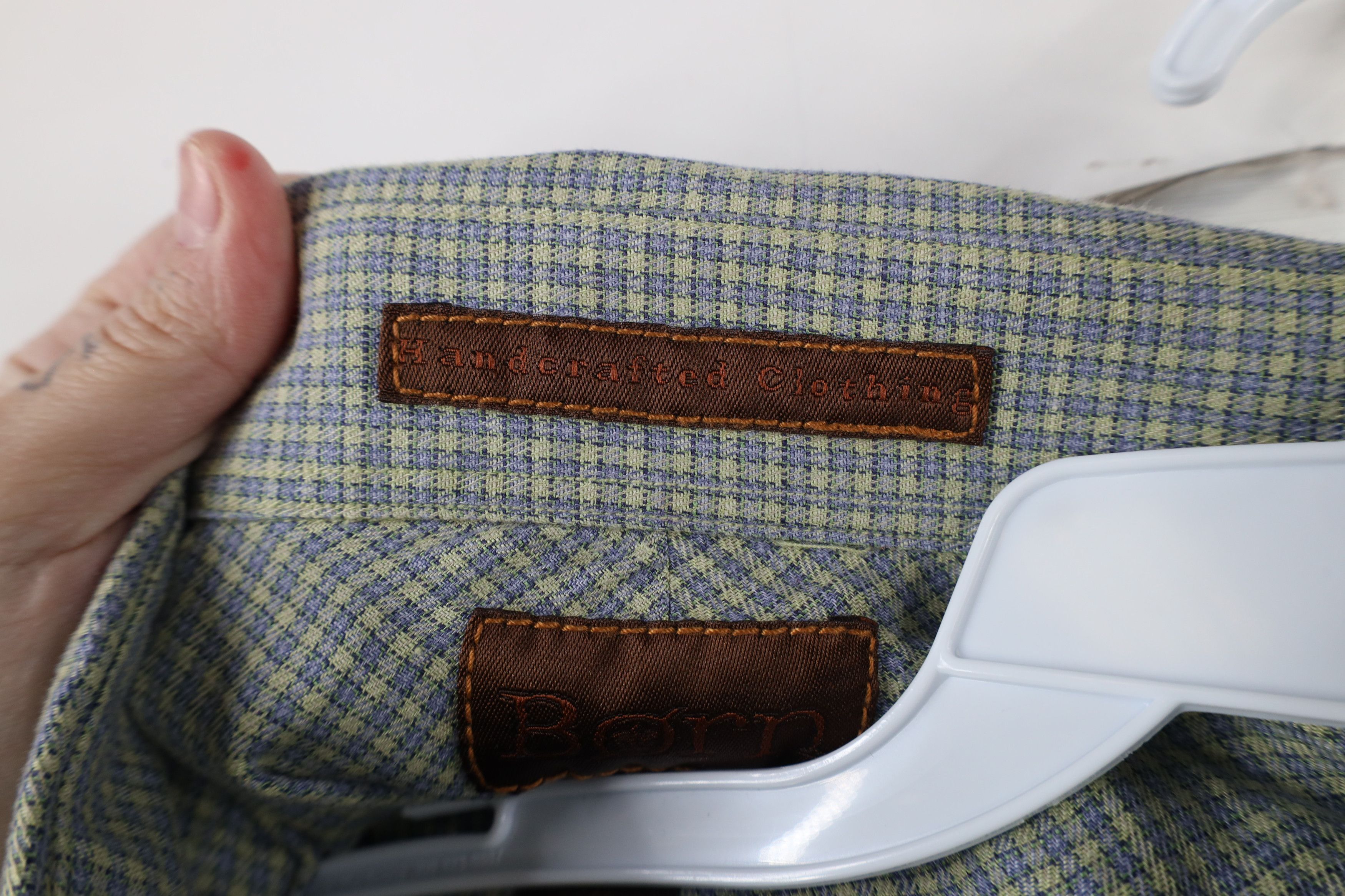 Born × Vintage Deadstock Vintage Born Linen Bamboo Button Shirt Plaid Size US M / EU 48-50 / 2 - 8 Thumbnail