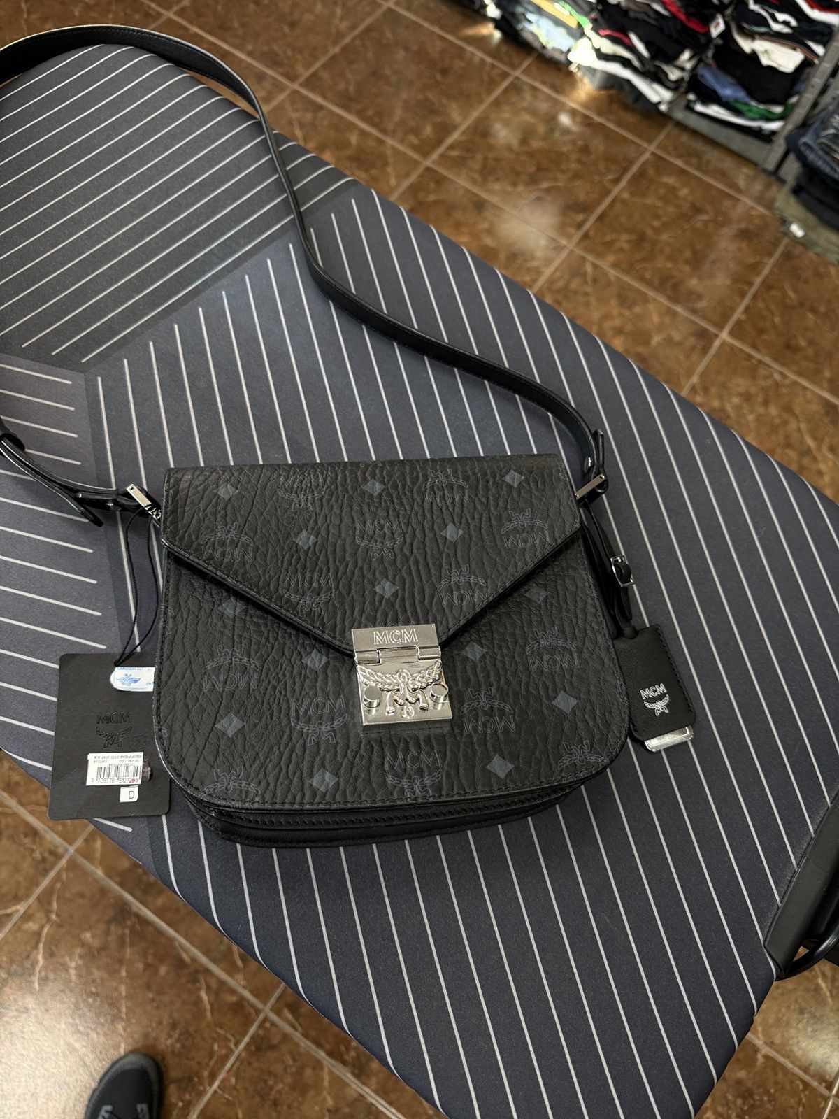 MCM ❗️NWT 🇮🇹 MCM Visetos Monogram Patricia Shoulder Bag Rare Size ONE SIZE - 2 Thumbnail