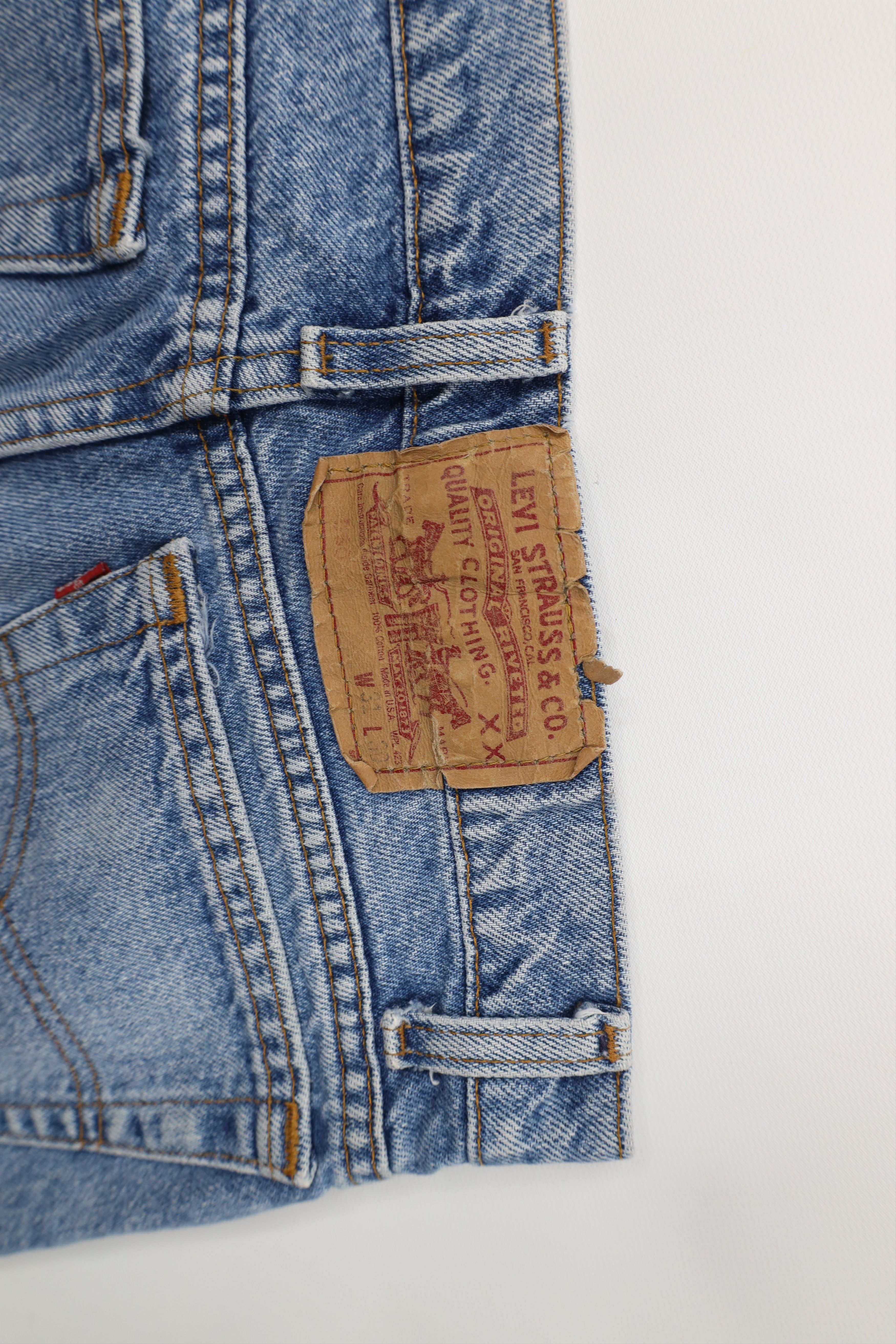 Levi's Vintage 80s Levis 550xx Relaxed Tapered Leg Jeans USA Size US 31 - 13 Thumbnail