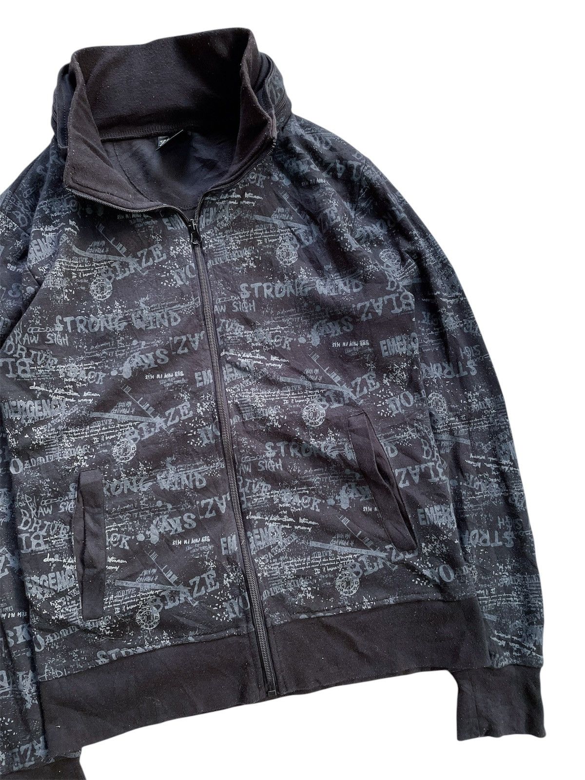 Japanese Brand EXCUSE ART GRAPHIC BONO STYLE ZIP HOODIE Size US M / EU 48-50 / 2 - 5 Thumbnail