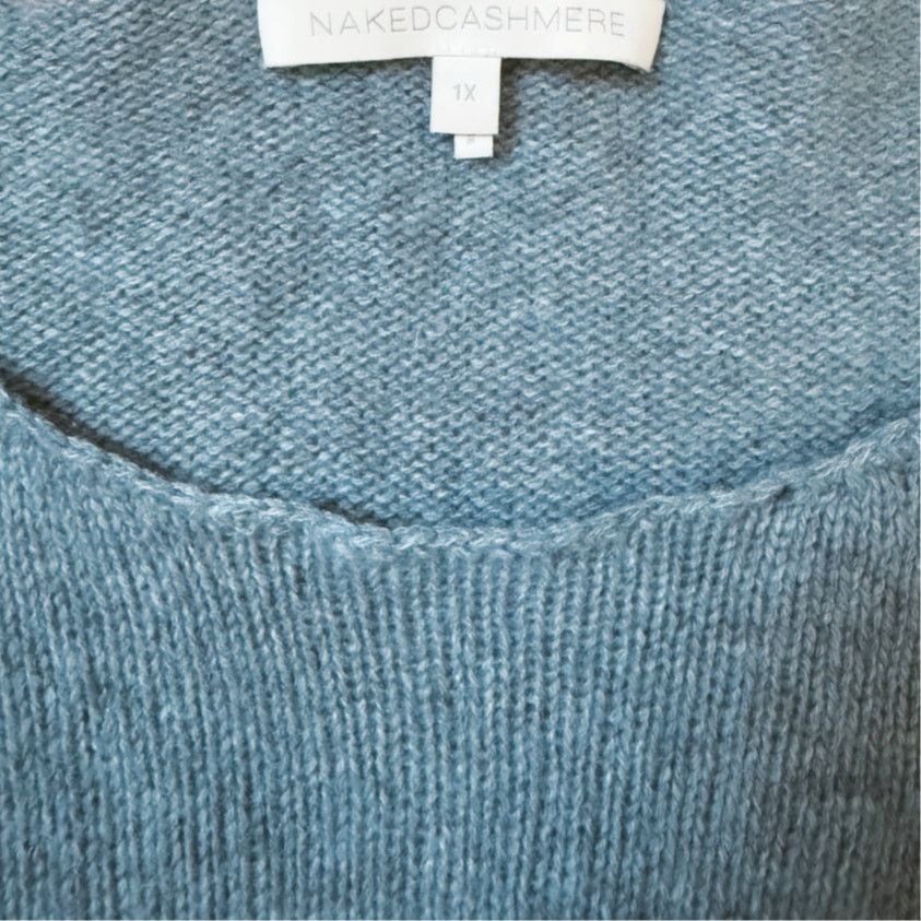 NakedCashmere NakedCashmere Blue Sweater | Size 1X Size XXL / US 16-18 / IT 52-54 - 3 Thumbnail