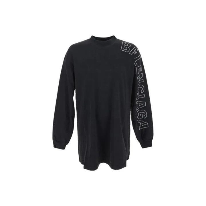 Balenciaga Long Sleeve Logo Print Sweatshirt 0079-2507