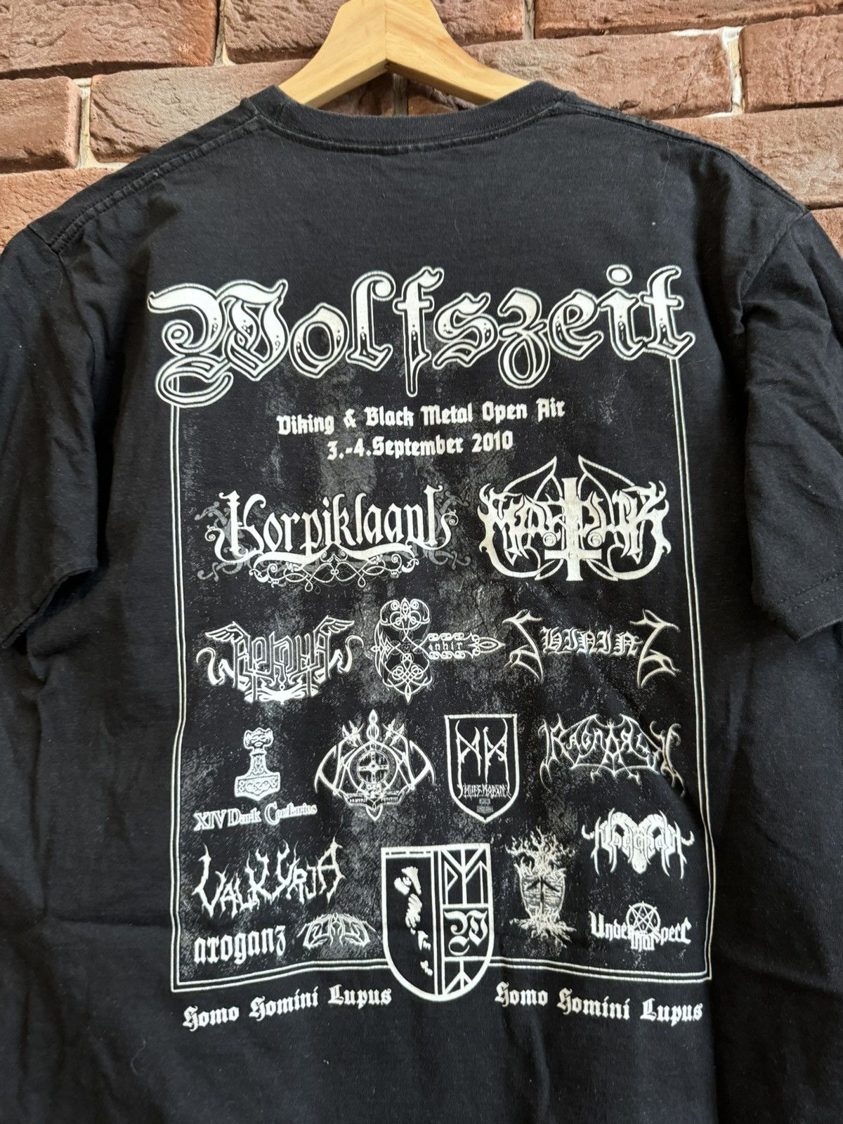 Band Tees Vintage 00s Wolfszeit Festival Black Metal Band Tee Tshirt Size US M / EU 48-50 / 2 - 3 Thumbnail
