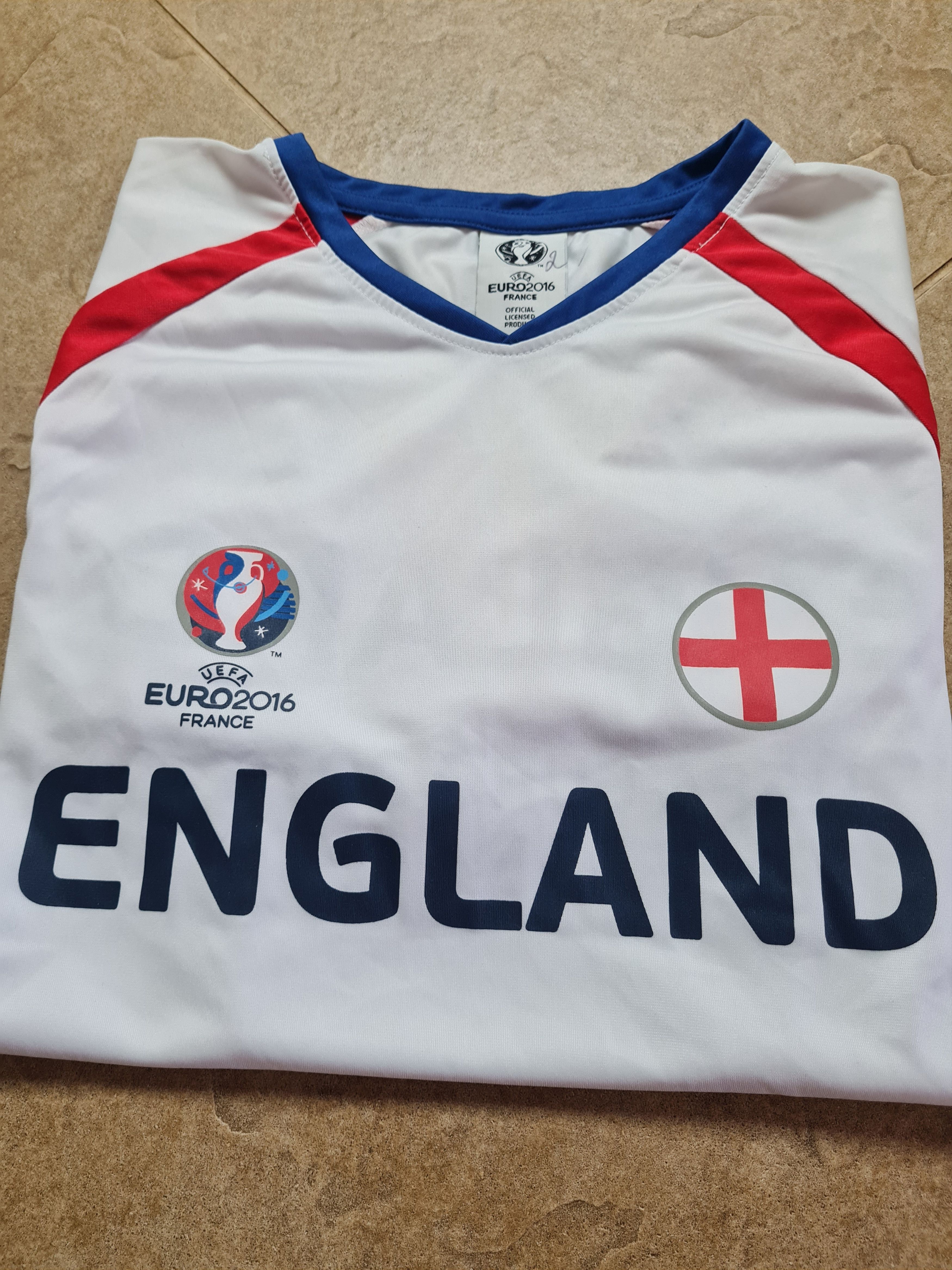 UEFA ENGLAND World Cup 2016 France FOOTBALL UEFA SHIRT ADULT Size US L / EU 52-54 / 3 - 17 Thumbnail