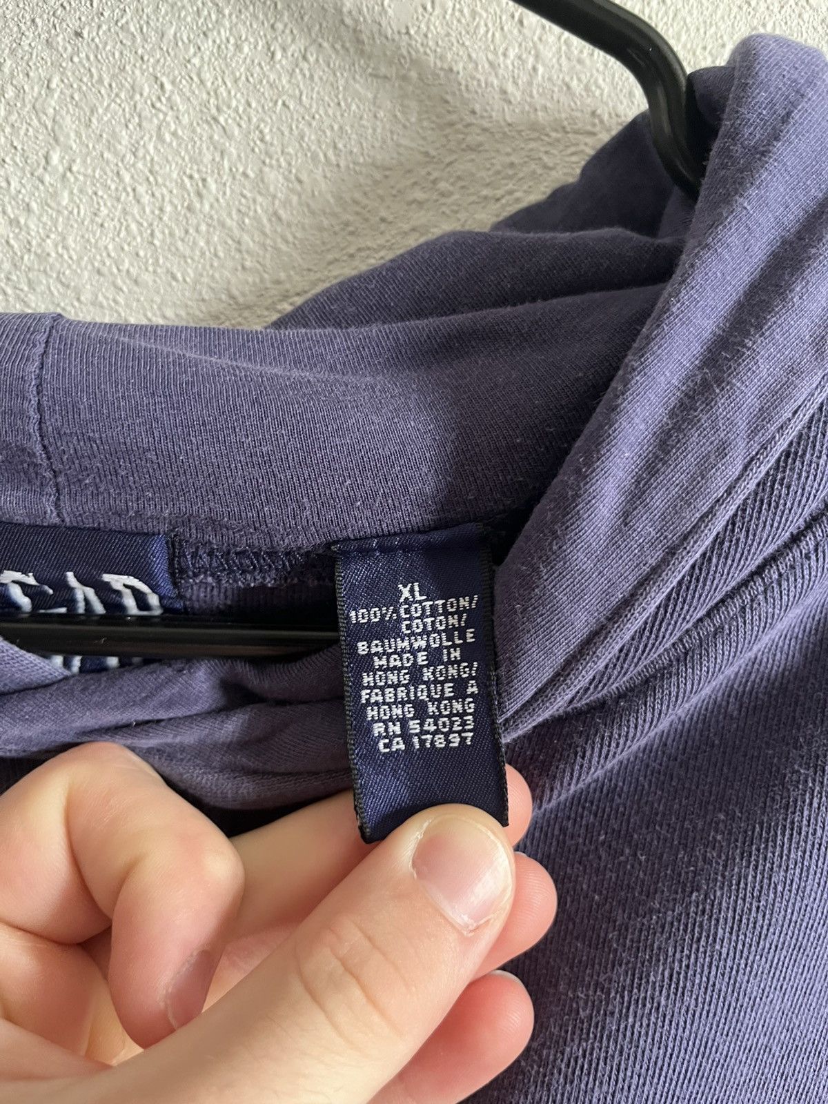 Gap 90s GAP Blue/Purple Hoodie XL Made in Hong Kong Size US XL / EU 56 / 4 - 4 Thumbnail