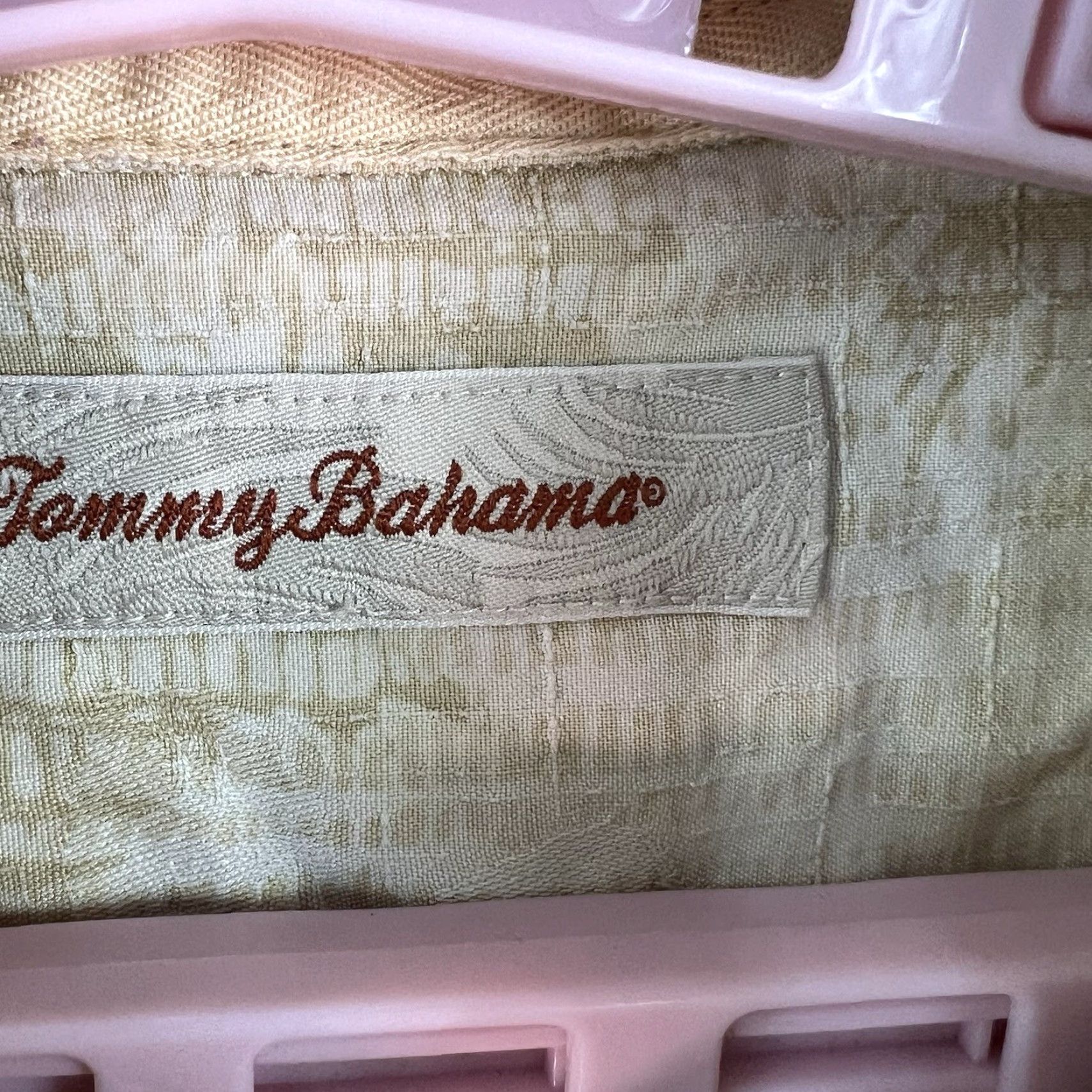 Tommy Bahama Tommy Bahama Shirt Adult Large Beige Silk Floral Button-Up Short Sleeve Hawaiian Mens Size US L / EU 52-54 / 3 - 5 Thumbnail