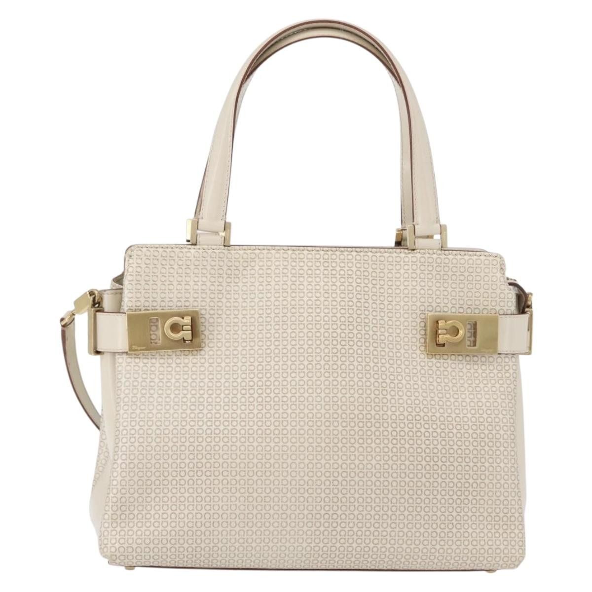 Salvatore Ferragamo Salvatore Ferragamo Double Gancini Side Buckle Tote Leather Size ONE SIZE - 1 Thumbnail