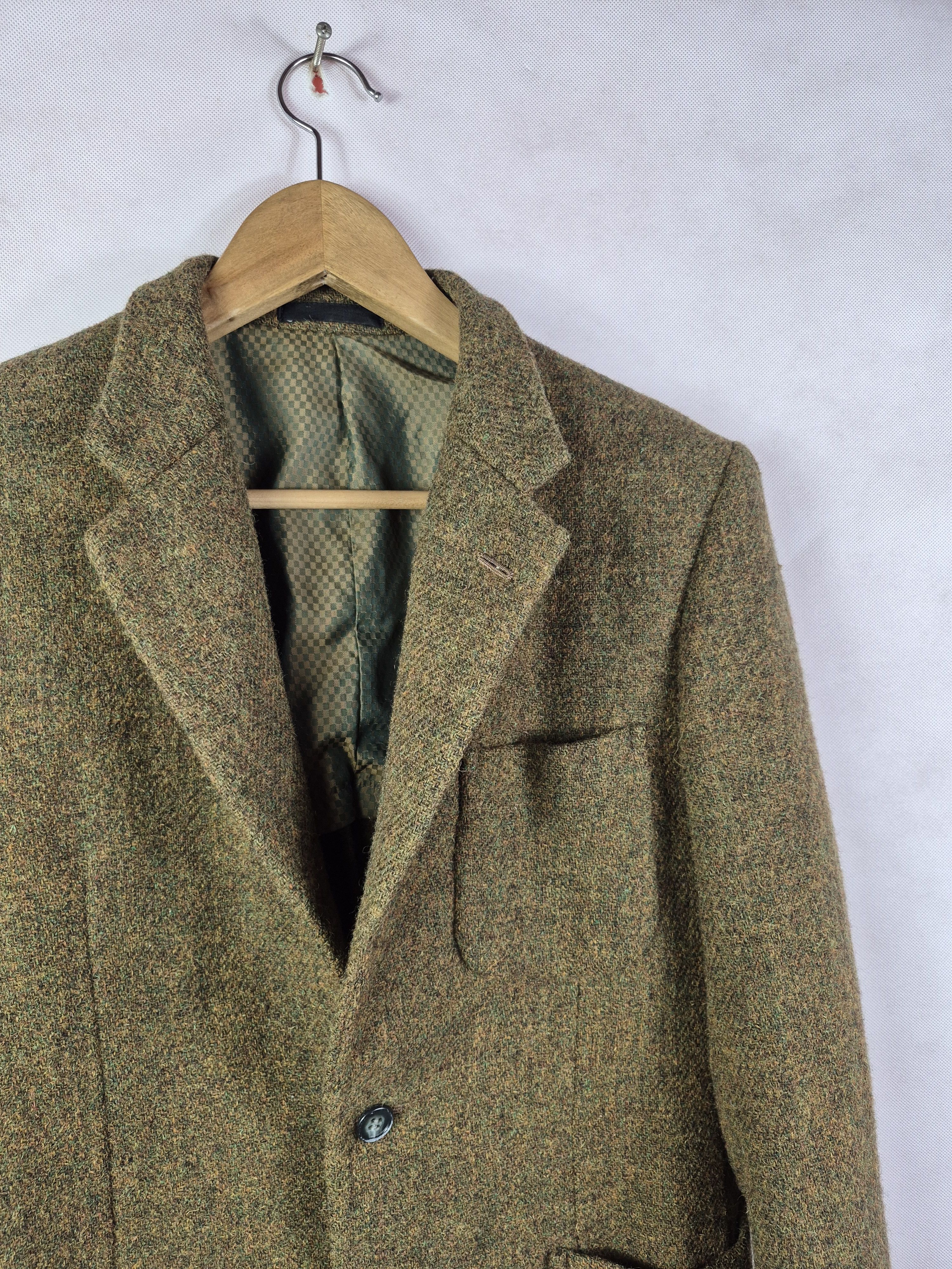 Harris Tweed 🔥 Harris Tweed Hand Woven Light Weight Suits Blazer Coat Size 40R - 3 Thumbnail