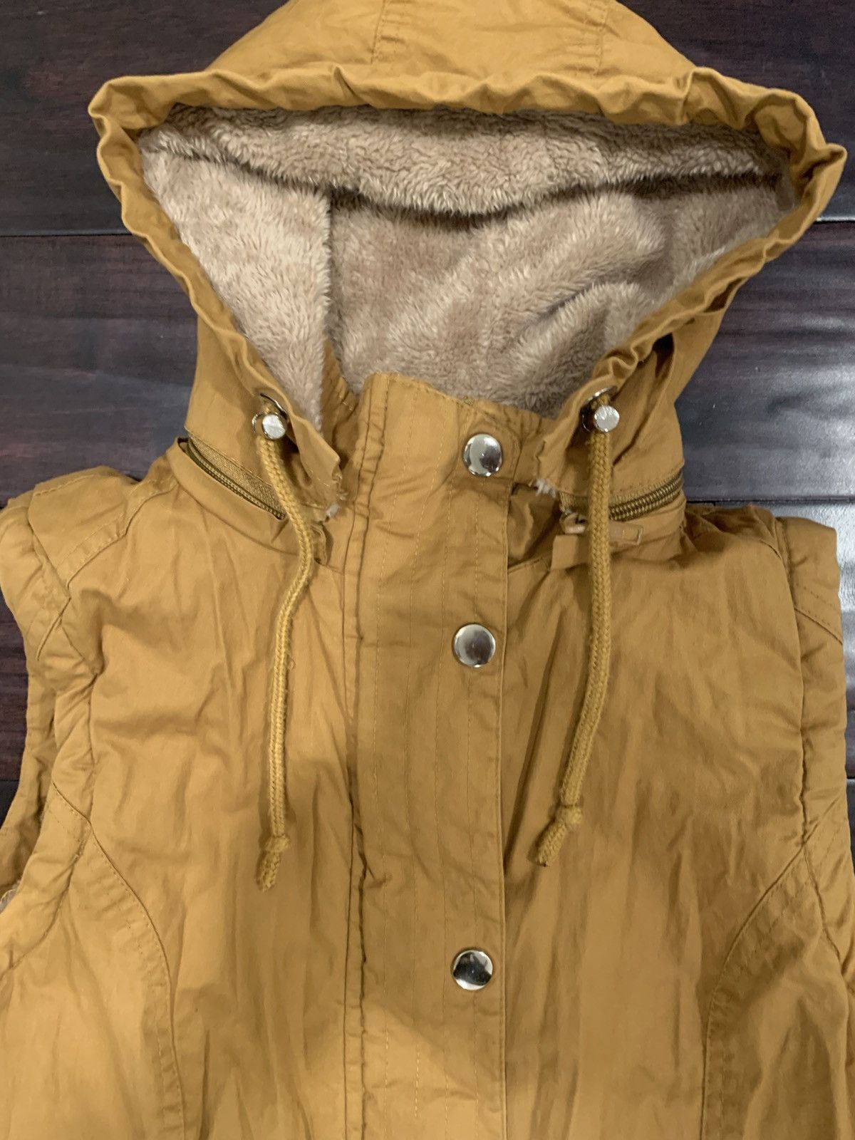 Vintage Kmi fur incoated hoodie vest Size US M / EU 48-50 / 2 - 3 Thumbnail