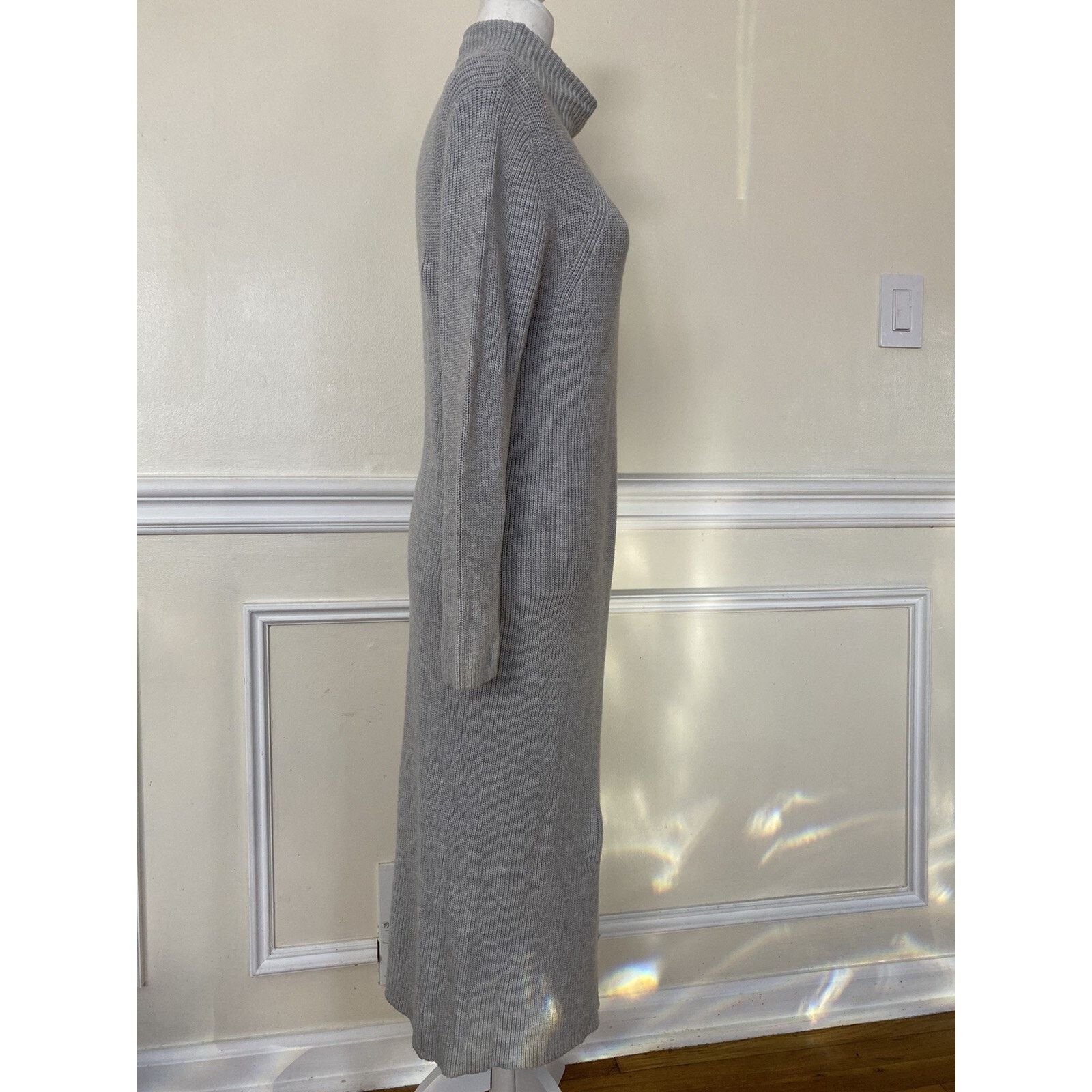 & Other Stories ABOUND Ribbed Mock Neck Midi Dress size Large A003533 Size L / US 10 / IT 46 - 3 Thumbnail