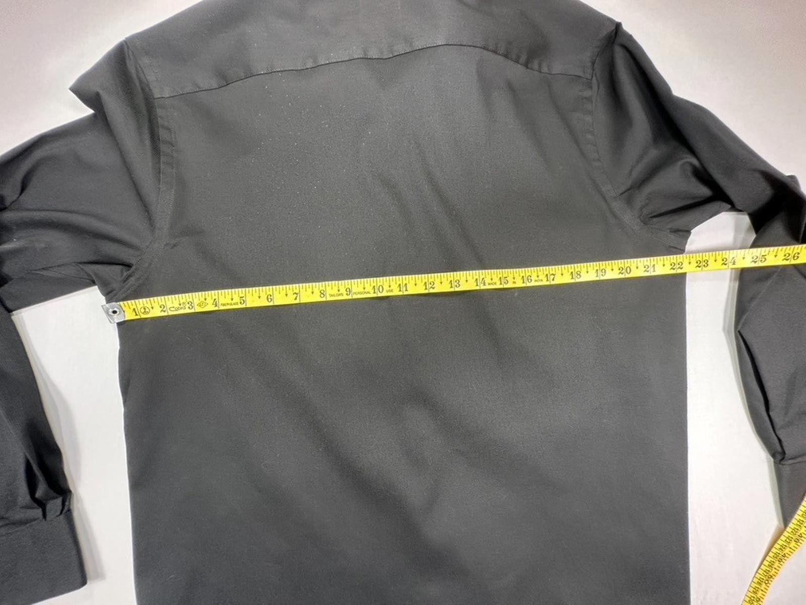 Van Heusen Van Heusen Stain Shield Regular Fit Stretch Shirt Black M Size 38R - 8 Thumbnail