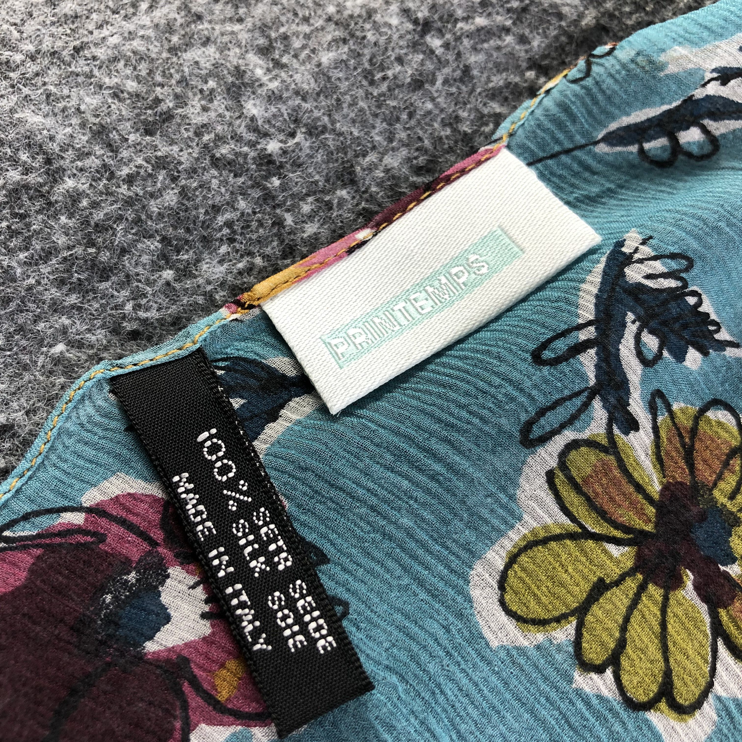 Vintage Printemps Luxury Silk Stole Silk Scarf M773 Size ONE SIZE - 5 Thumbnail