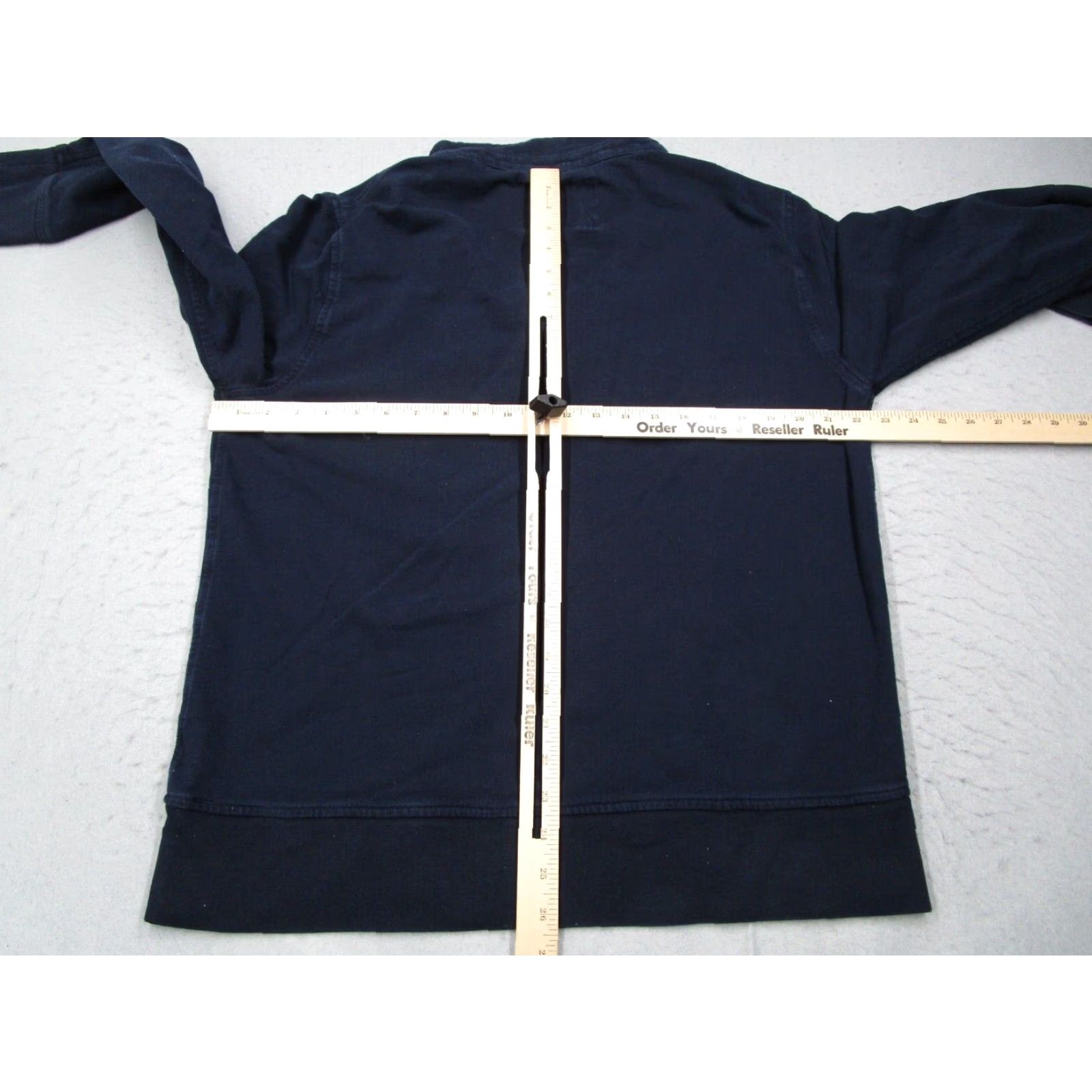 J.Crew J.CREW Men's Blue Pullover Sweater Large Cotton Fleece 1/4 Snap Kangaroo Pocket Preppy Style Size US L / EU 52-54 / 3 - 5 Thumbnail