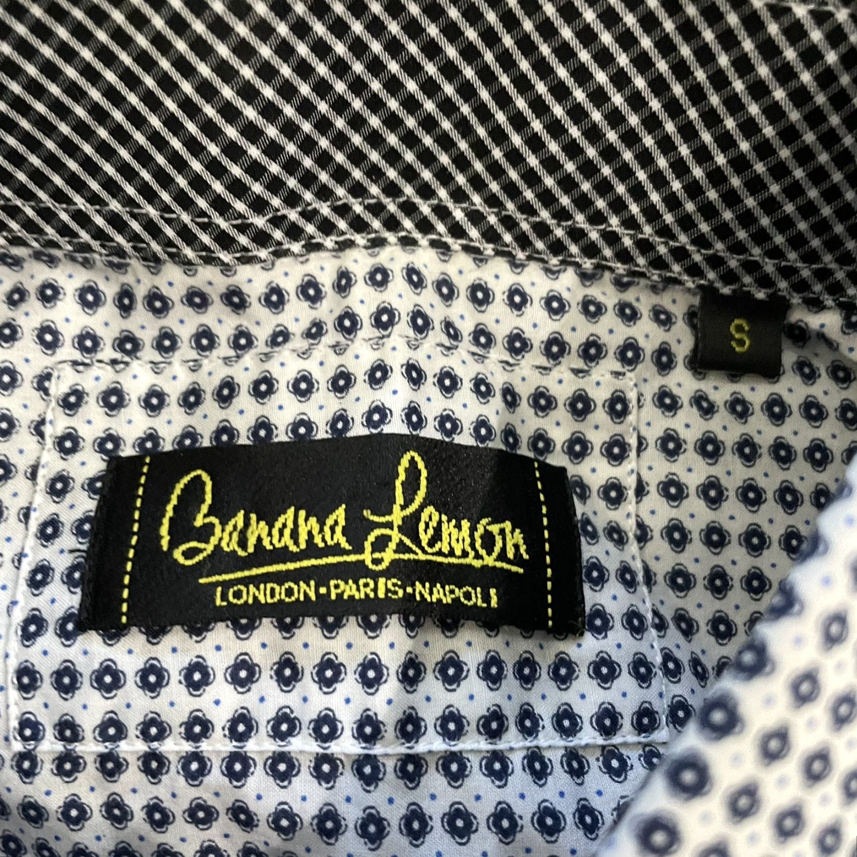 Vintage Lemon Banana Button-down Long Sleeve Dress Shirt Mens Size S Yellow Size 36R - 4 Thumbnail