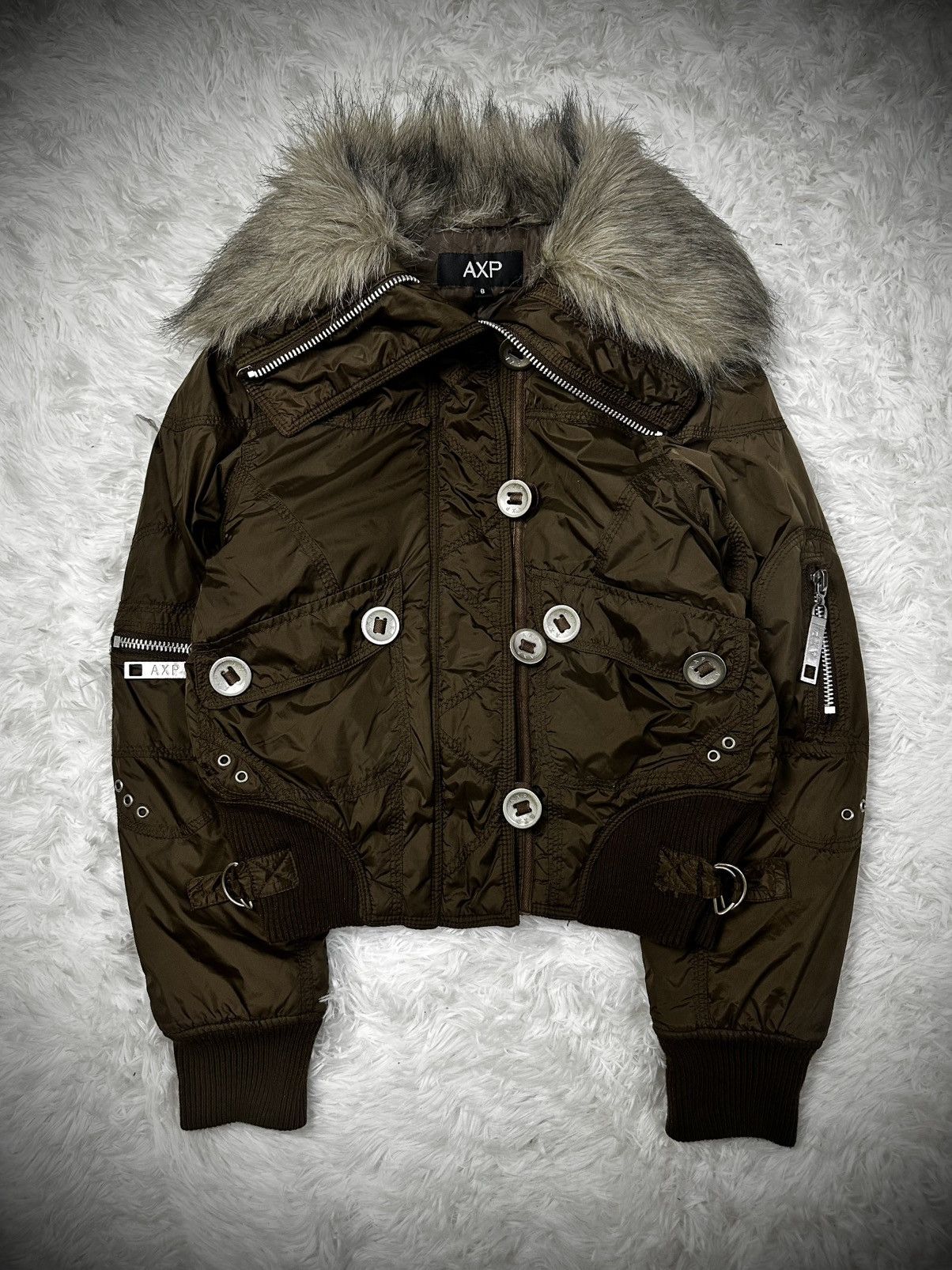Japanese Brand 💥rare💥 japanese brand A.X.P fur high neck goa jacket Size US M / EU 48-50 / 2 - 1 Thumbnail