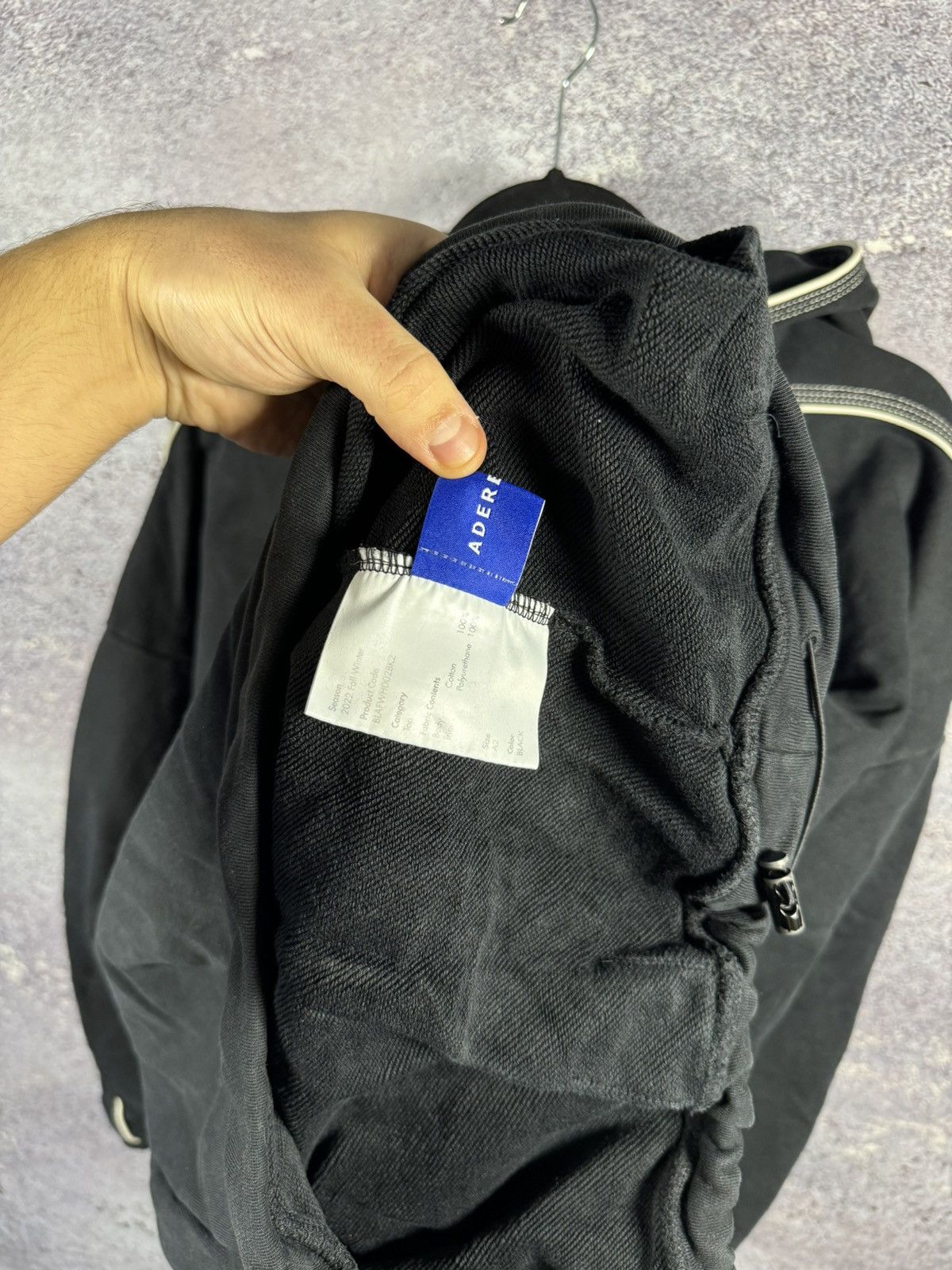 Ader Error ADER ERROR 22FW Black Top Hooded Streetwear Size A2 Size US M / EU 48-50 / 2 - 11 Thumbnail