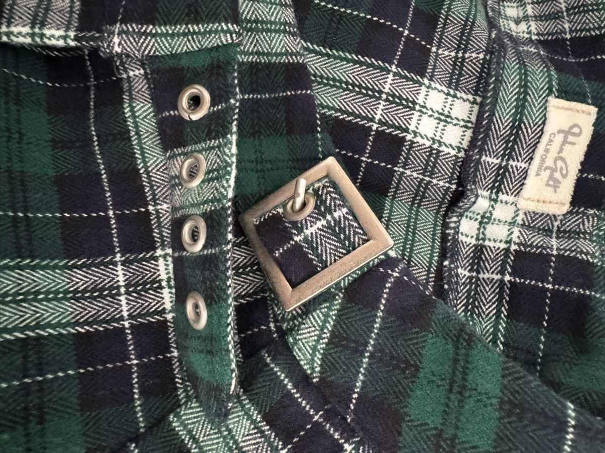 Brandy Melville Brandy Melville Women's Black and Green Plaid Mini Skirt Size 24" / US 00 / IT 34 - 4 Thumbnail