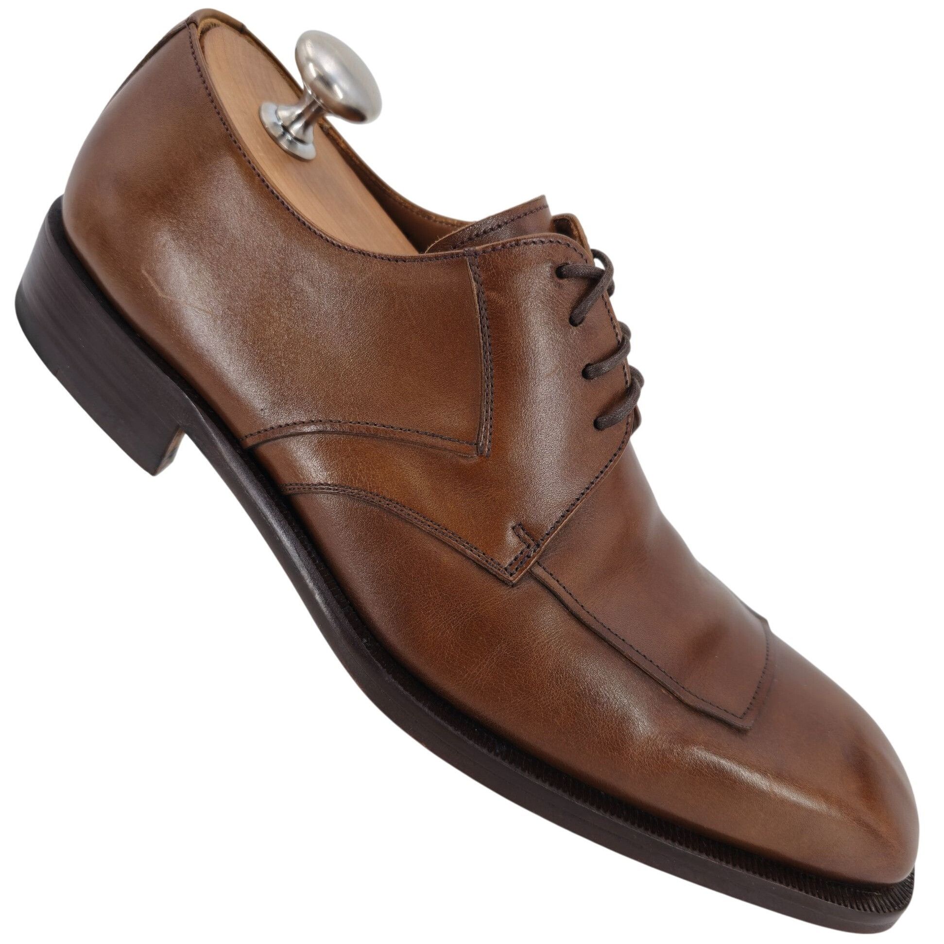 Magnanni Magnanni Spain Dress Shoes Men's 8M Brown Leather Apron-toe Size US 8 / EU 41 - 1 Thumbnail