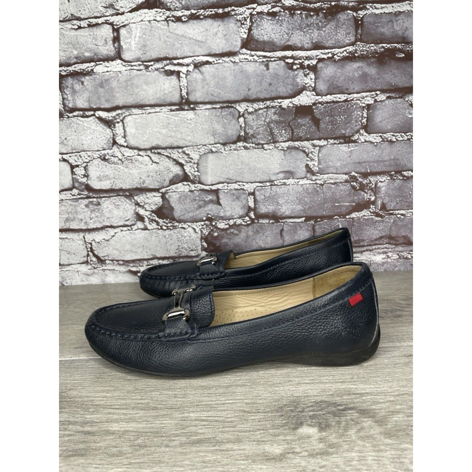 Joseph Marc Joseph New York Grand Street Blue Leather Loafers Women Size US 10.5 / IT 40.5 - 13 Thumbnail