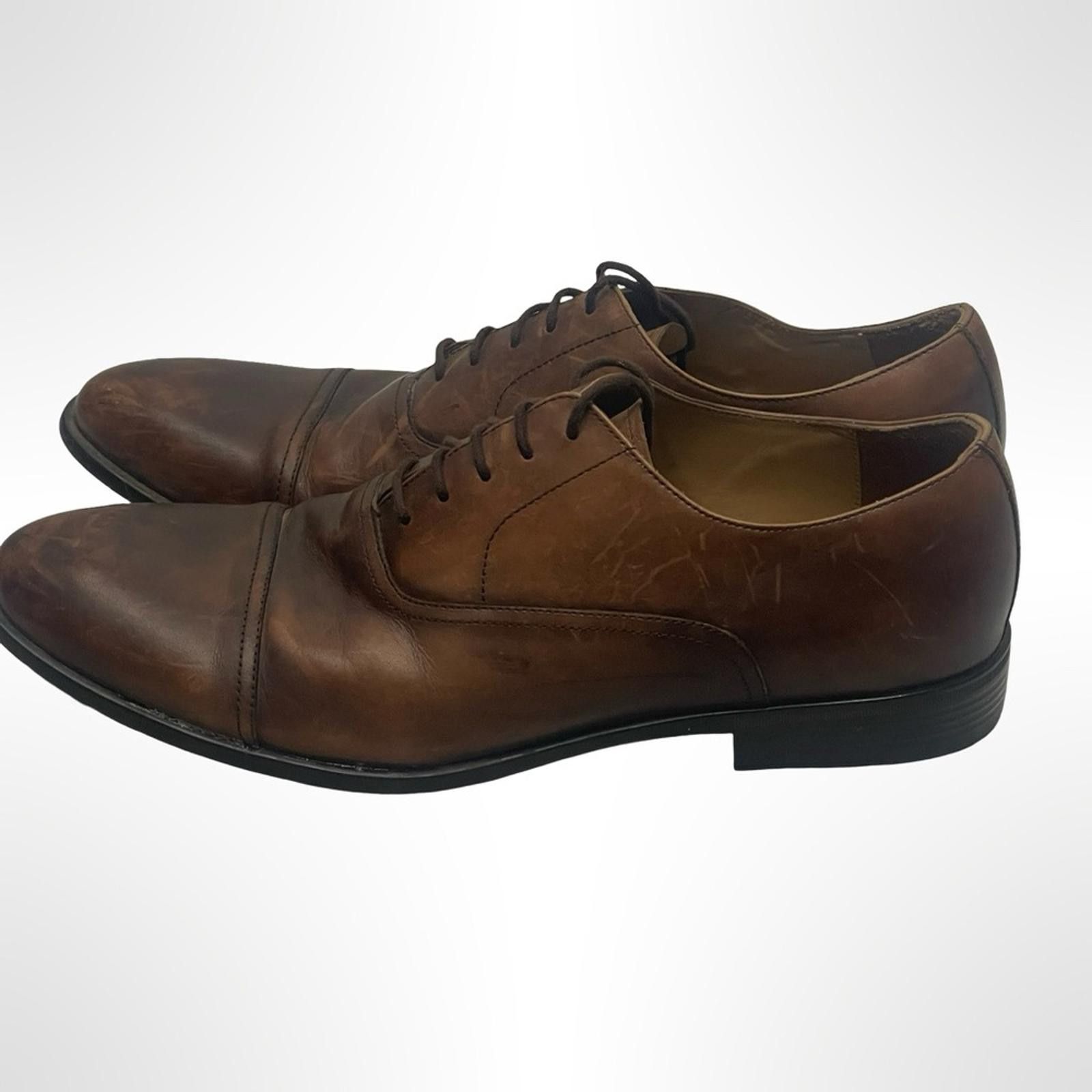 Warfield & Grand Warfield & Grand Dark Brown Leather Oxfords in size 12 Size US 12 / EU 45 - 3 Thumbnail