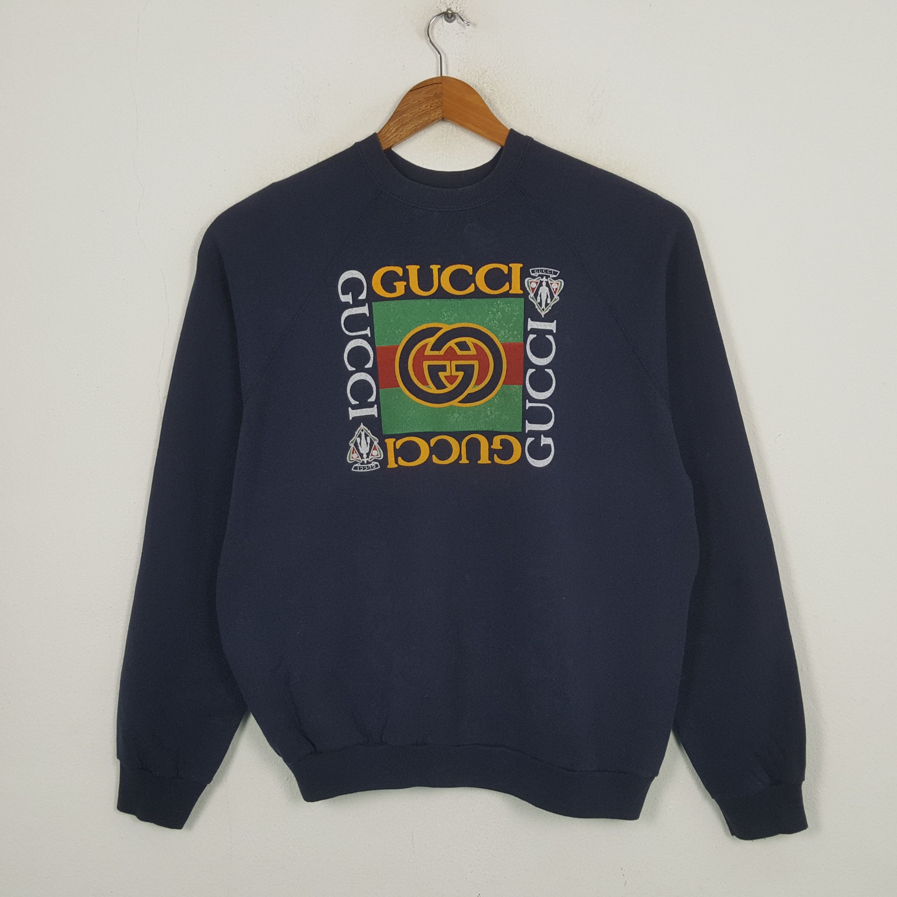 Tultex Vintage Gucci Italian Fashion style Sweatshirt RR2 Size US L / EU 52-54 / 3 - 1 Thumbnail