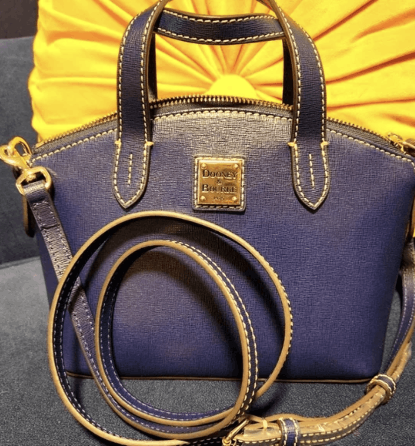 Dooney & Bourke NWT Dooney & Bourke Saffiano Ruby Marine Compact Crossbody Size ONE SIZE - 1 Thumbnail