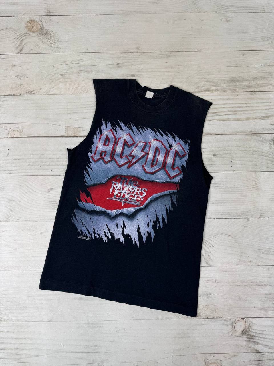 AC/DC Vintage Ac/Dc 1990 Razors Edge Tour Tee Tank Top Size US S / EU 44-46 / 1 - 1 Thumbnail