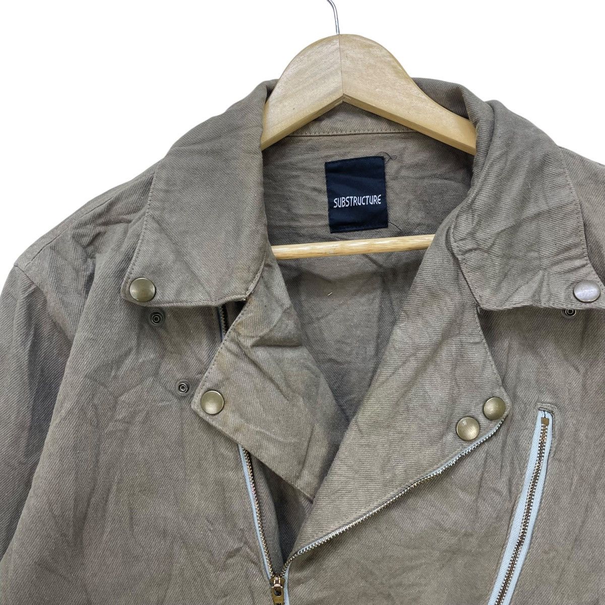 Ekam × Hein Gericke × Japanese Brand Japanese Brand Substructure Double Collar Biker Jacket Size US M / EU 48-50 / 2 - 3 Thumbnail