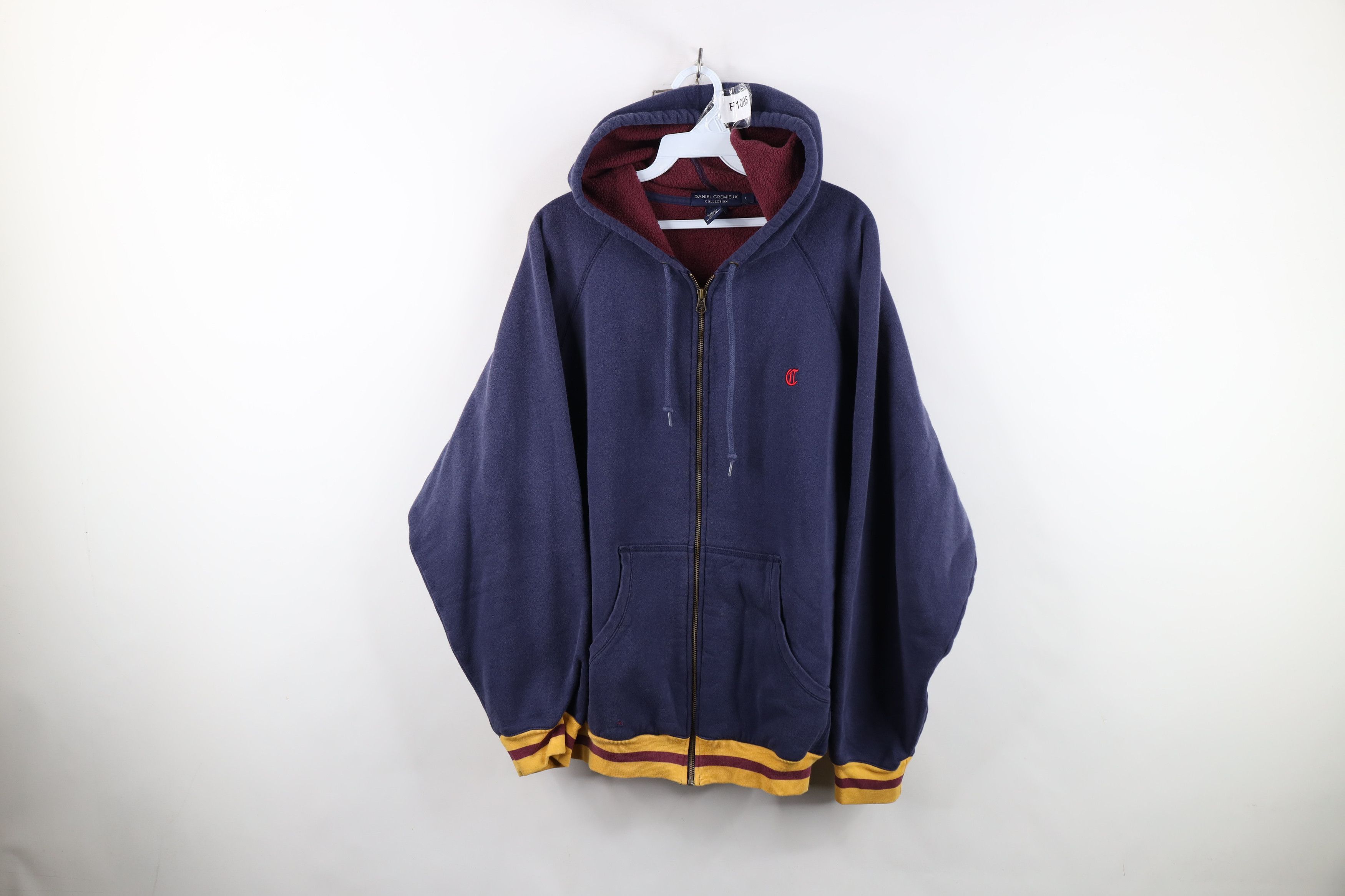 Vintage Vintage Streetwear Striped Heavyweight Full Zip Hoodie Size US L / EU 52-54 / 3 - 1 Thumbnail