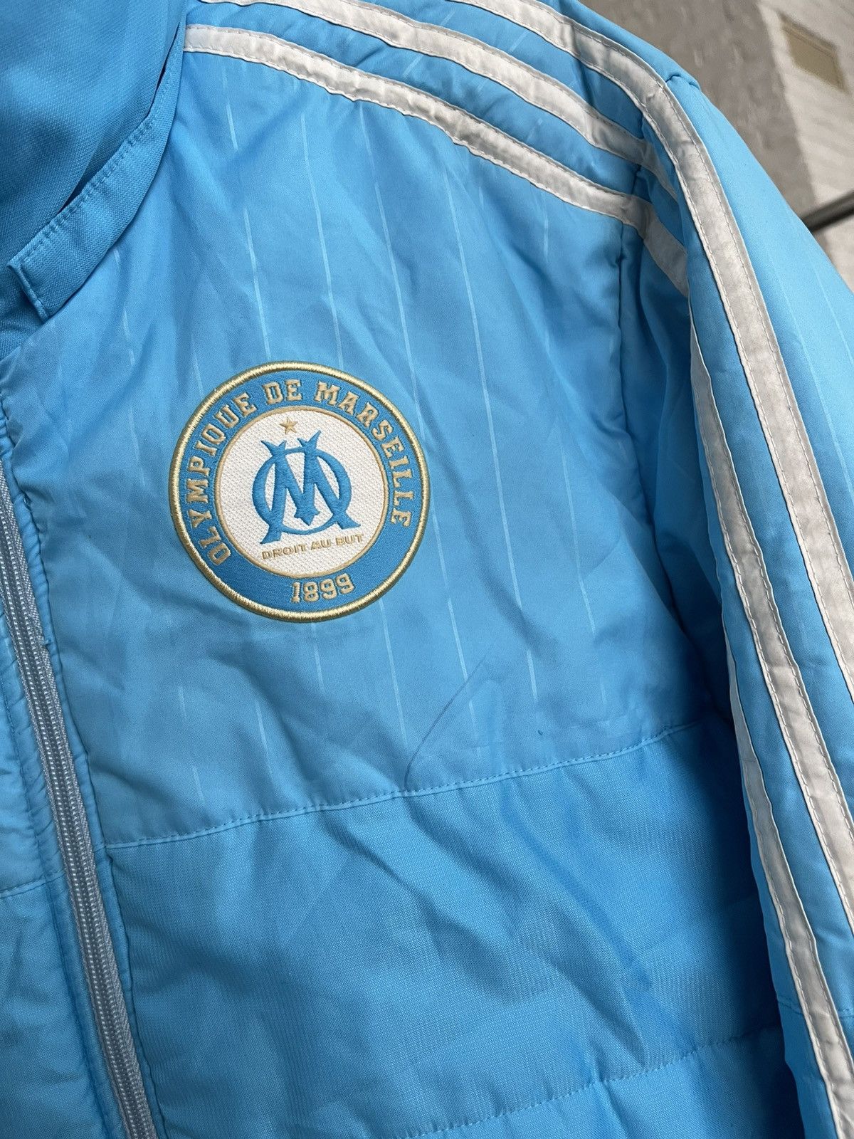 Adidas Adidas Olympique Marseille Vintage Zip Soccer Jacket Size US M / EU 48-50 / 2 - 7 Thumbnail
