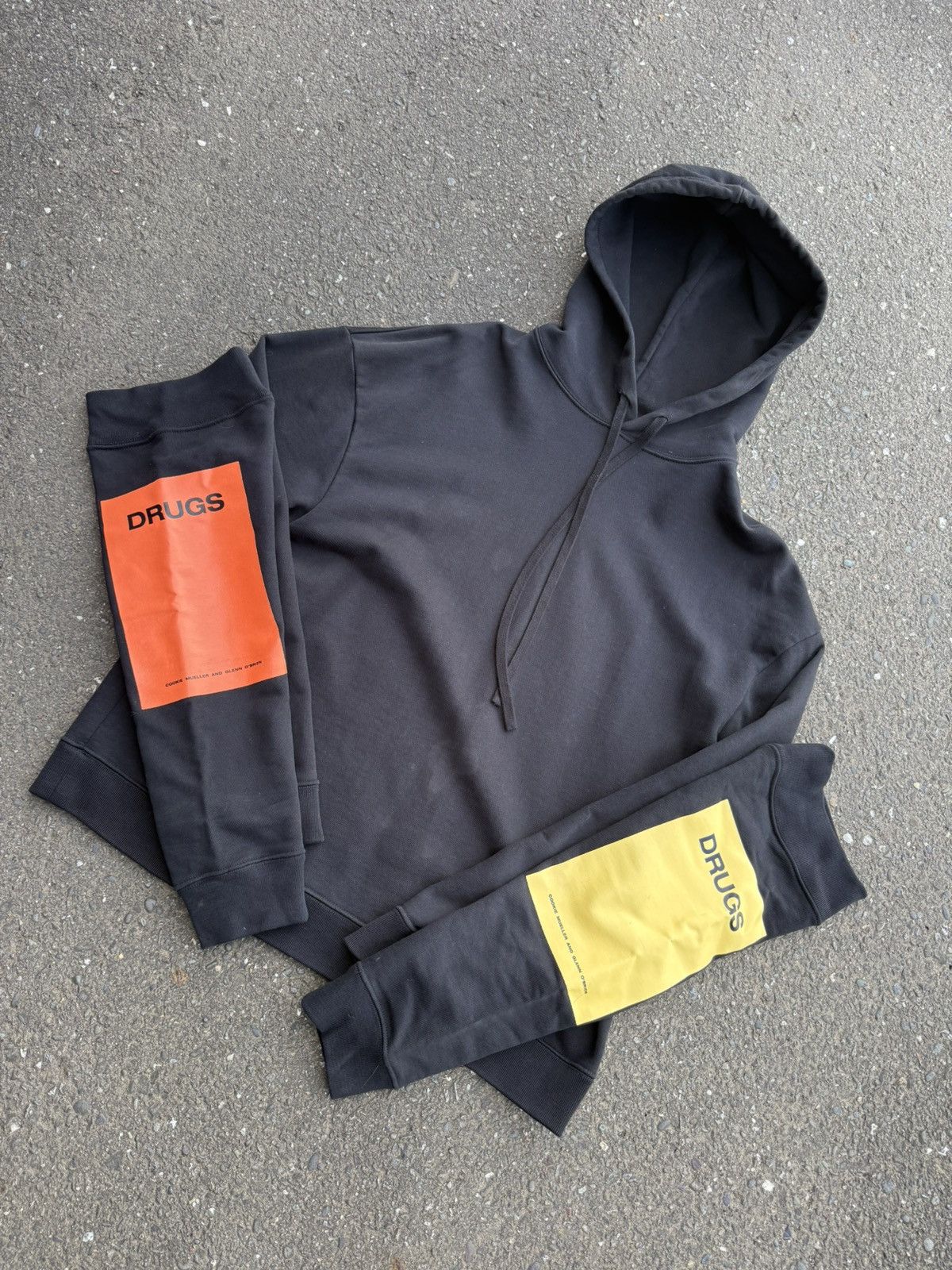Raf Simons Raf Simons Drugs Panel Hoodie | Grailed