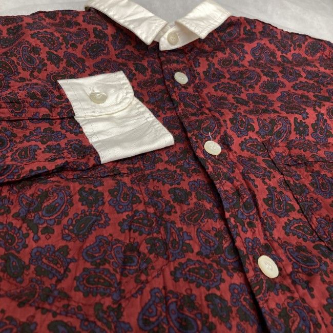 Junya Watanabe Shirt Long Length Paisley Pattern Red Size US S / EU 44-46 / 1 - 4 Thumbnail