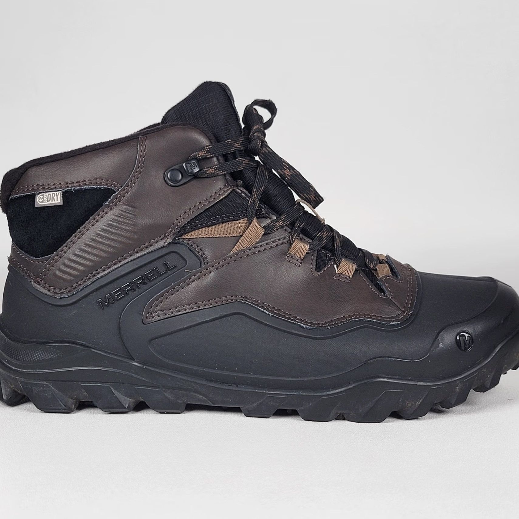 Merrell Merrell Overlook 6 Ice+ Waterproof Snow Boots Men 9.5 M Black/Brown Size US 9 / EU 42 - 3 Thumbnail