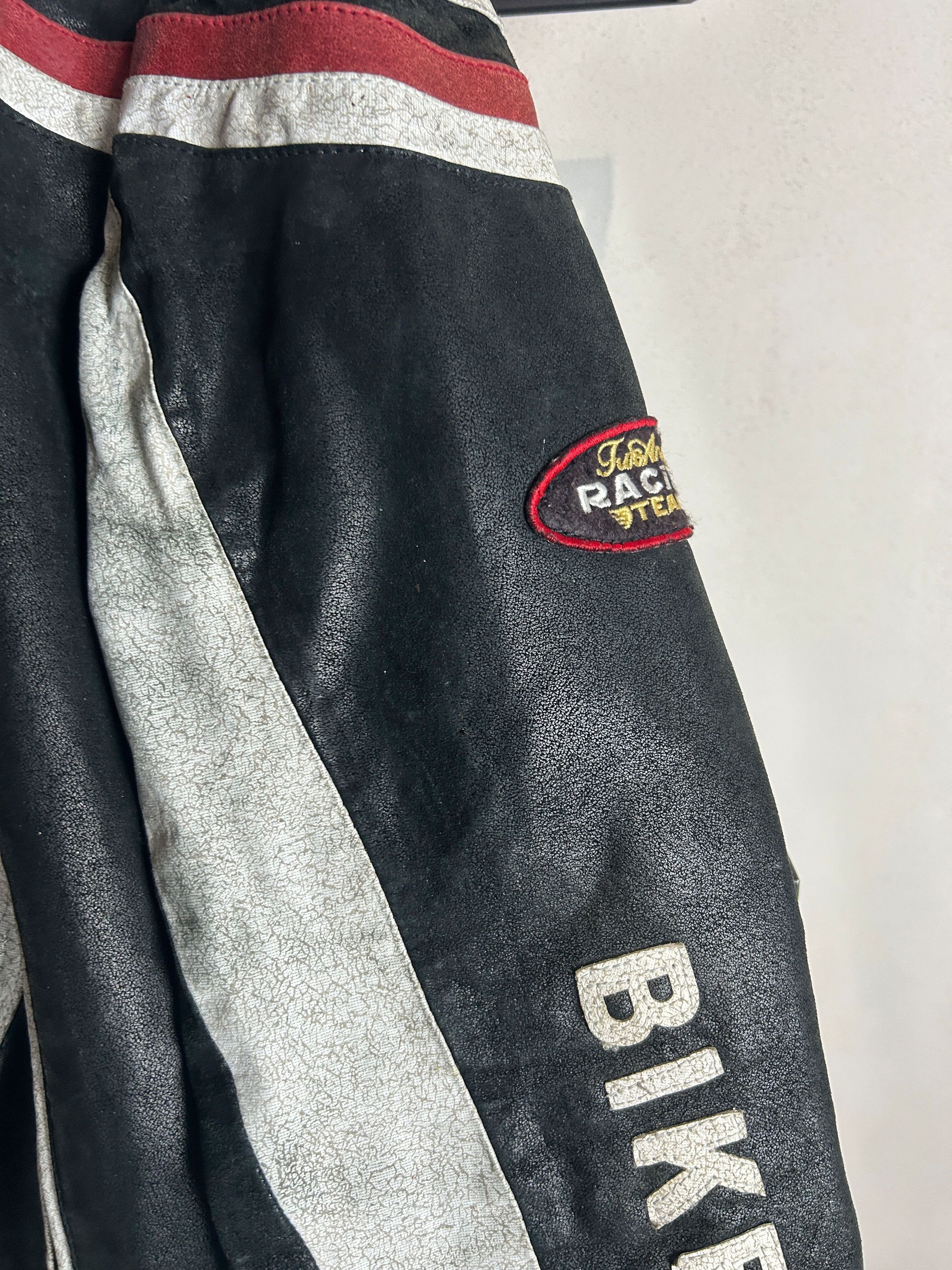 Vintage Bike Team Racing Leather Jacket Moto Graphic Y2K Vintage Size US M / EU 48-50 / 2 - 12 Thumbnail