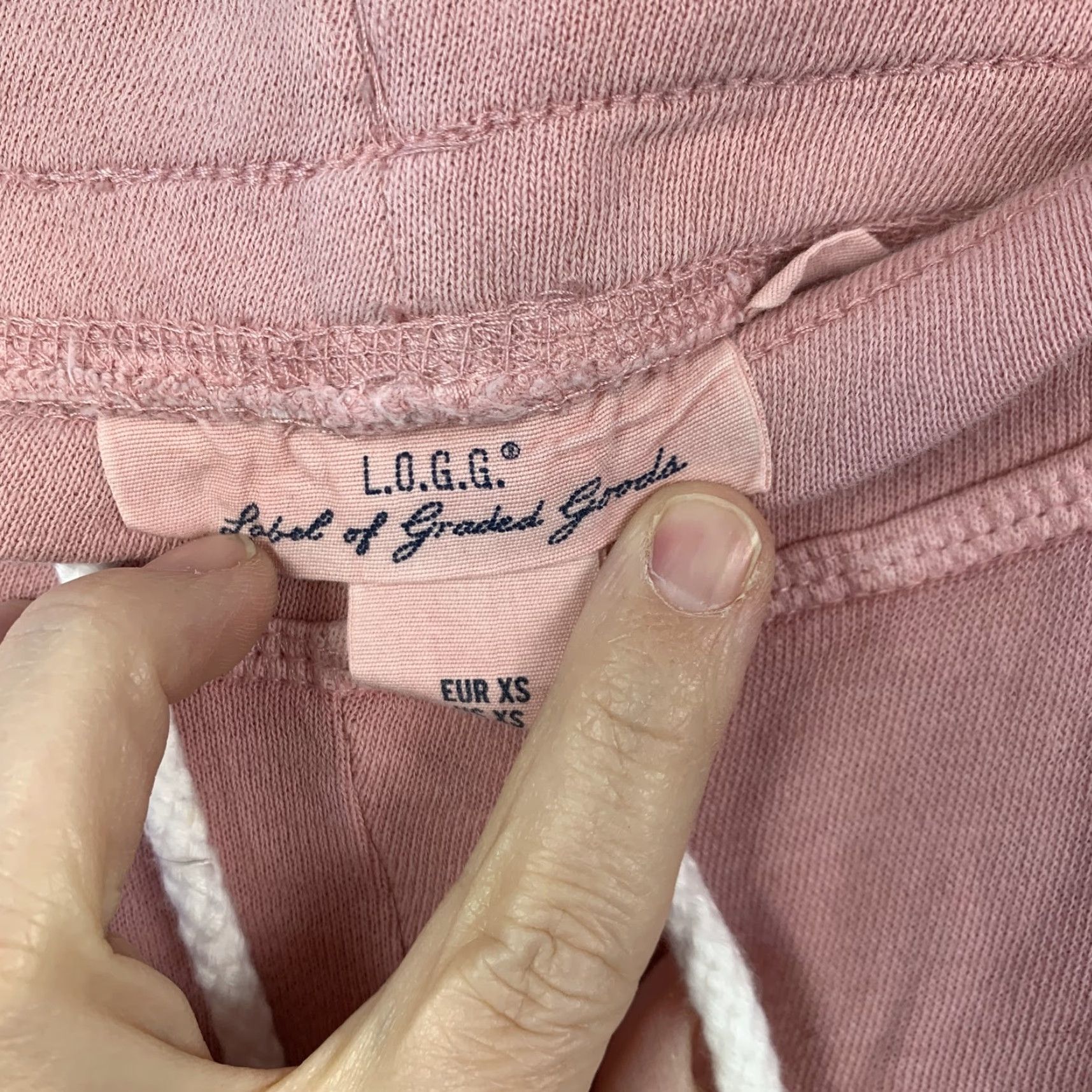 Vintage LOGG Women's Dusty Rose Pink Cotton Blend Jogger Sweatpants Drawstring Size XS Size 26" / US 2 / IT 38 - 5 Thumbnail