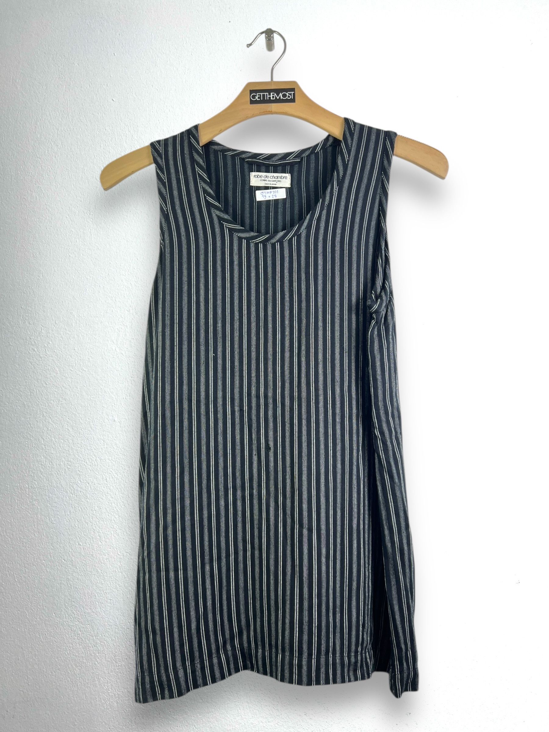 Comme des Garcons × Japanese Brand COMME des GARÇONS robe de chambre Sleeveless Blouse GTMP101 Size L / US 10 / IT 46 - 1 Thumbnail