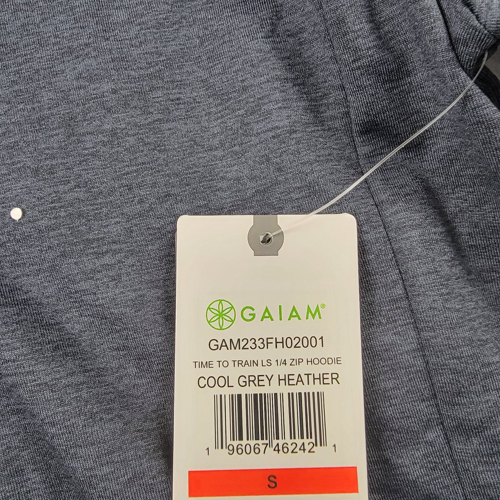 Cult Gaia Gaiam Mens 1/4 Zip Slim Fit Hoodie Heather Gray Sz S (580) Size US S / EU 44-46 / 1 - 10 Thumbnail