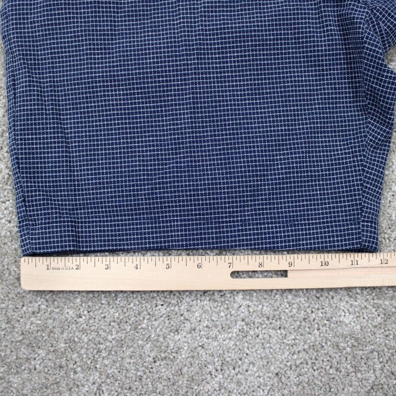 Banana Republic Banana Republic Aiden Club Chino Shorts Men 35 Blue 9" Cotton Stretch Flat Front Size US 35 - 5 Thumbnail