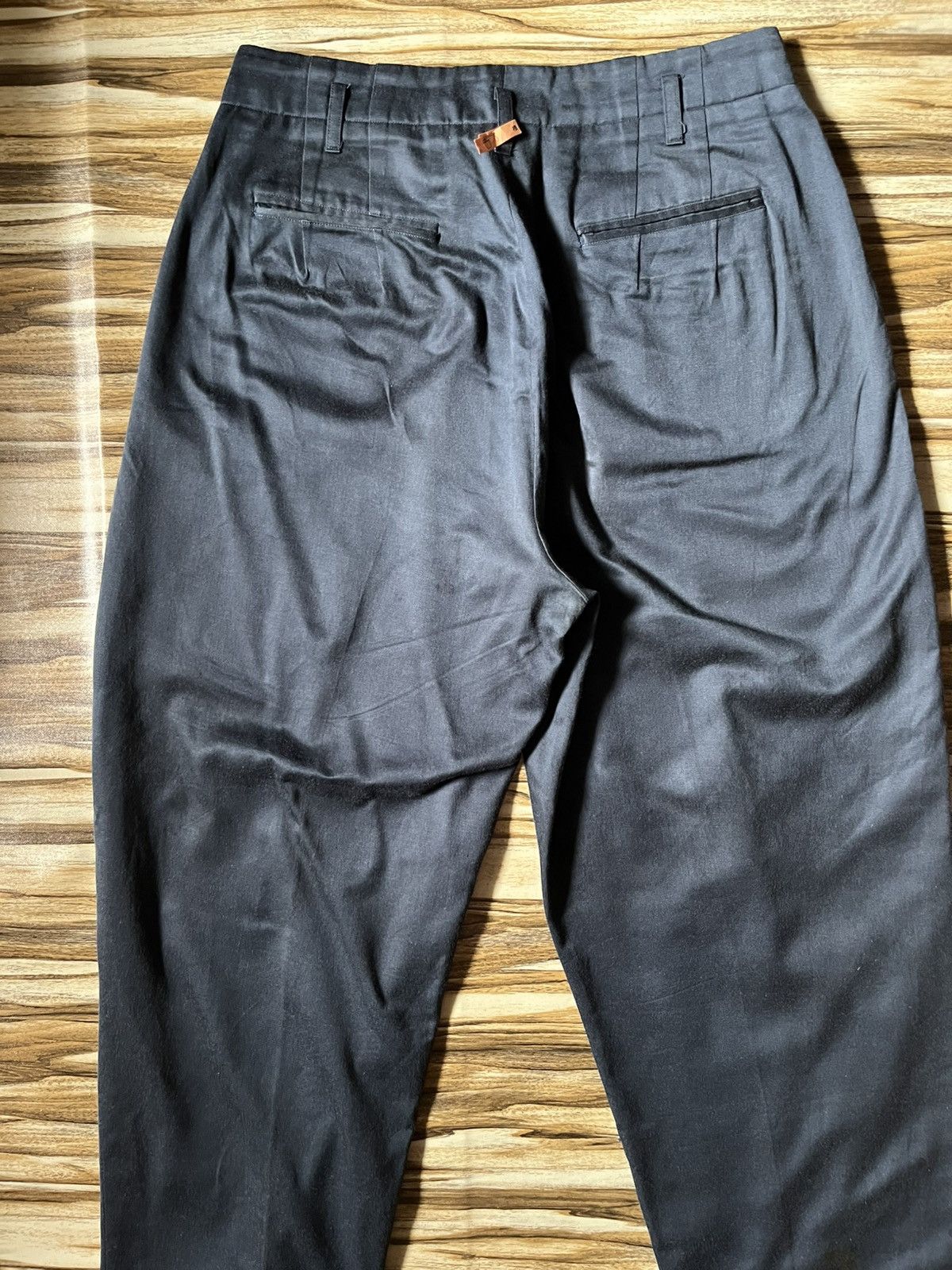 Japanese Brand Satchmo Pleated Gabardine Pant in Navy Size US 37 - 4 Thumbnail