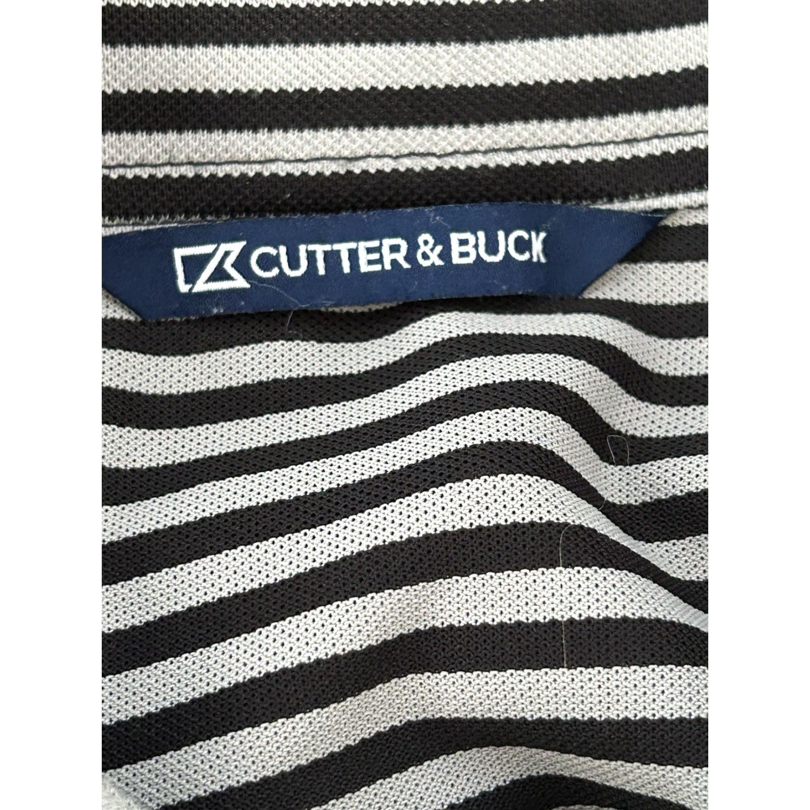 Cutter & Buck Cutter & Buck Golf Polo Shirt Gray Black Stripes 3XT Mens Size US XXL / EU 58 / 5 - 5 Thumbnail