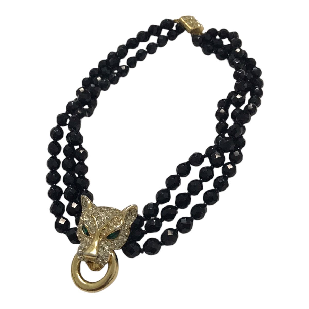 Japanese Brand × Vintage Panther Jet Black Necklace Size ONE SIZE - 2 Thumbnail