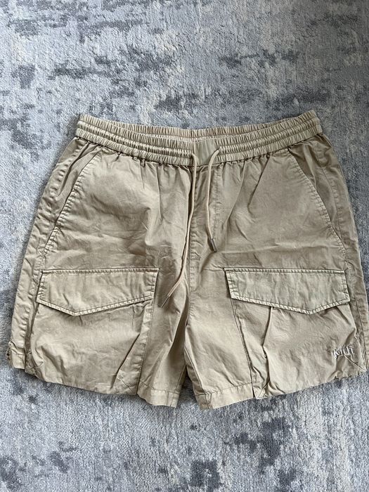 Kith Kith Cream Boreum Shorts Washed Cotton Cargo | Grailed