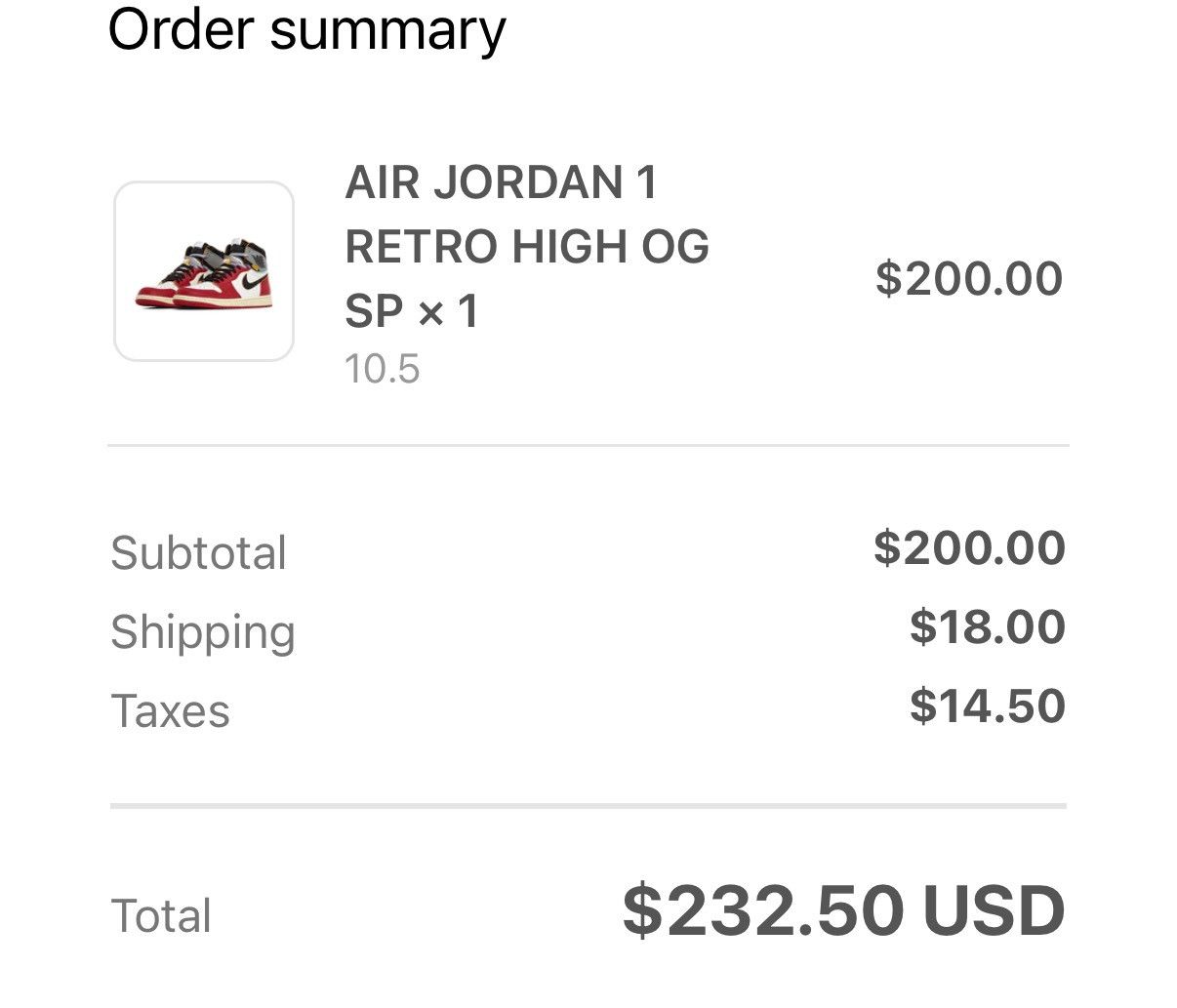 Union LA Union LA Jordan 1 Retro High SP Chicago Shadow, 10.5M, New Size US 10.5 / EU 43-44 - 7 Thumbnail