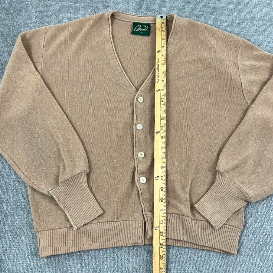 Vintage ARNOLD PALMER Cardigan Sweater Men L Brown V-Neck Vintage Old Money Cobain Shirt? Size US L / EU 52-54 / 3 - 3 Thumbnail