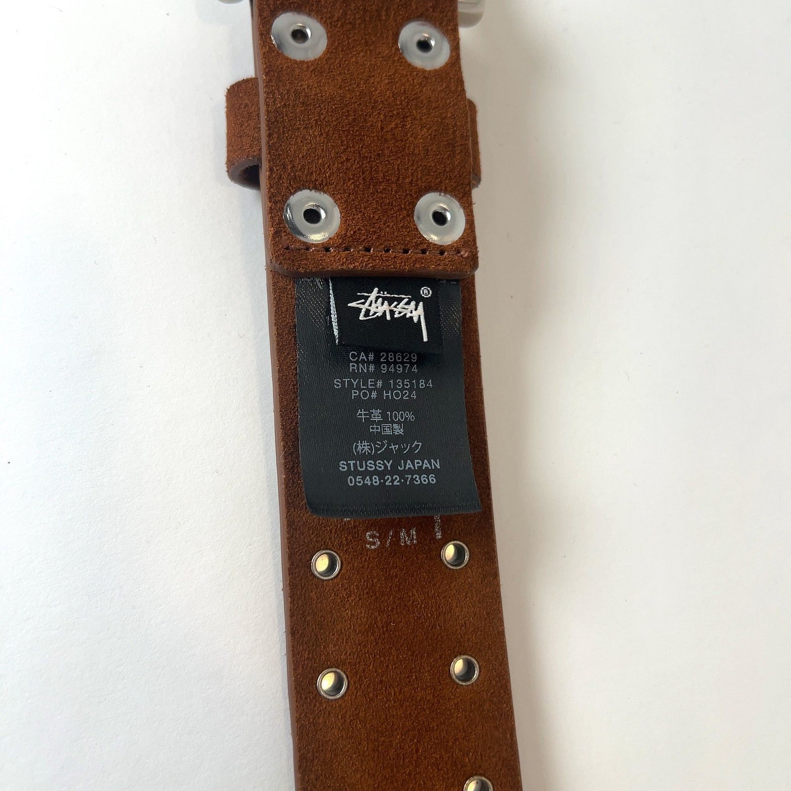 Stussy Stussy Suede 8-Ball Studded Belt Size 34 - 7 Thumbnail