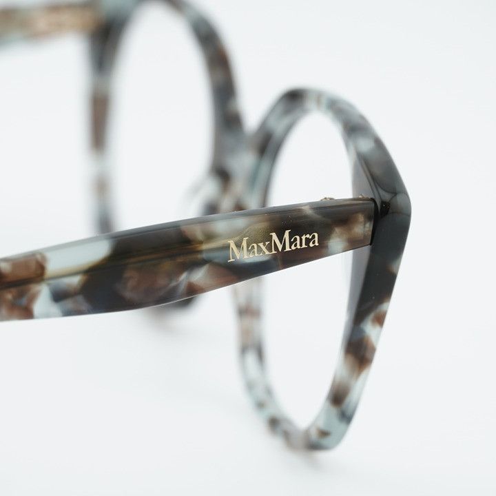 Max Mara Max Mara MM5082 055 Eyeglasses Havana 53mm Square Frame Size ONE SIZE - 7 Thumbnail