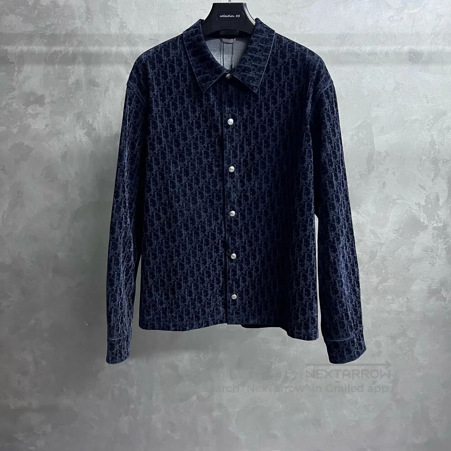 Dior Dior Long-sleeved shirt with a diagonal pleated collar| Size US L / EU 52-54 / 3 - 1 Thumbnail