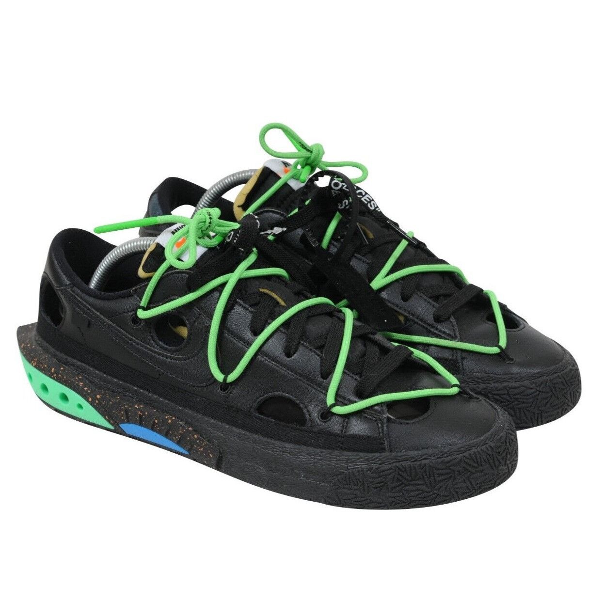 Nike × Off-White Blazer Low Top Black Electro Lime Size US 10 / EU 43 - 11 Thumbnail